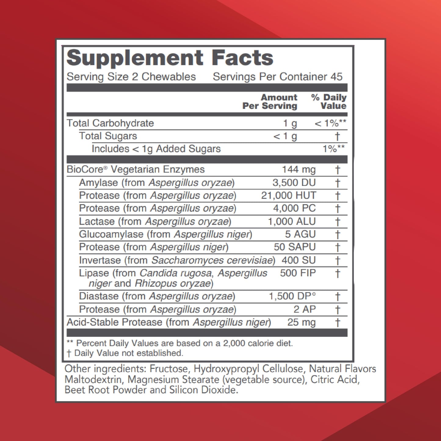 PROTOCOL FOR LIFE BALANCE Protozymes Digestive Enzymes for Nutrient Breakdown Chewables, 90