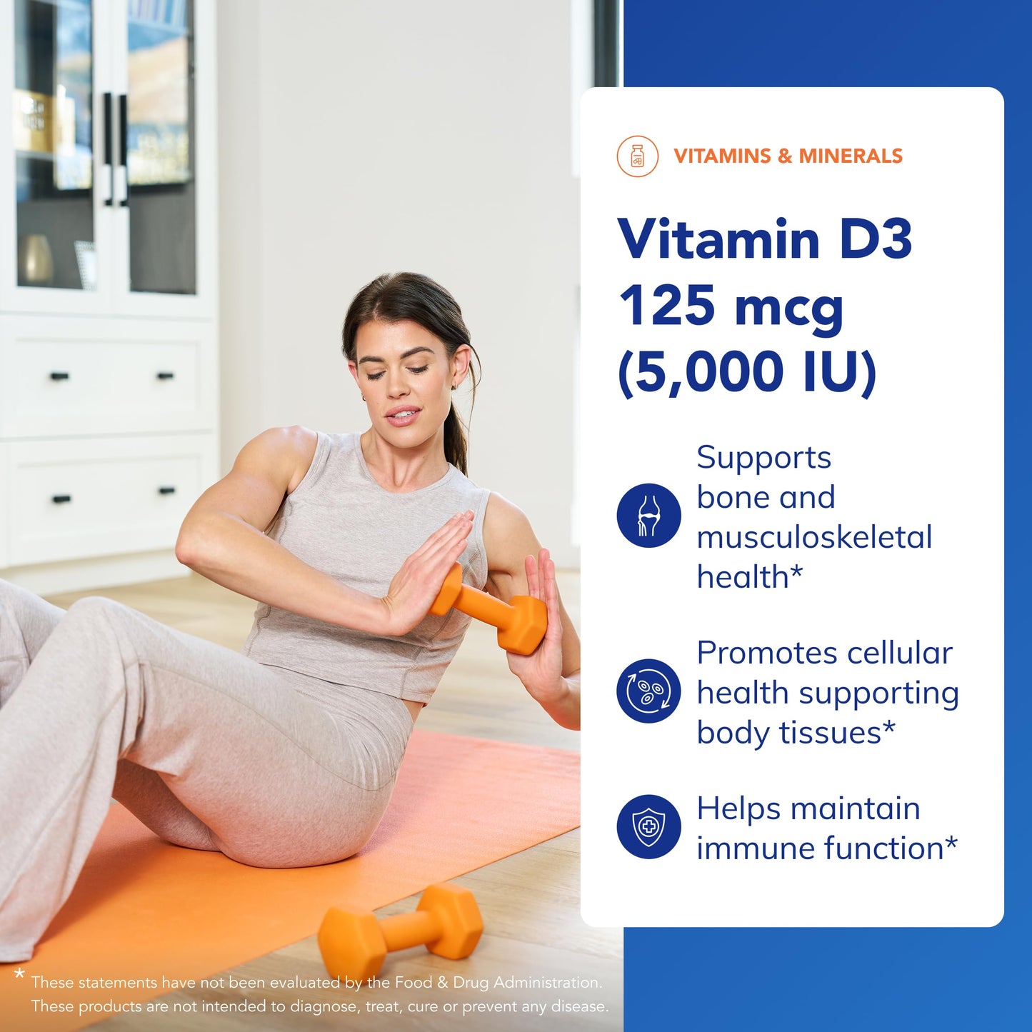 Pure Encapsulations Vitamin D3 125 mcg (5,000 IU) Capsules 250