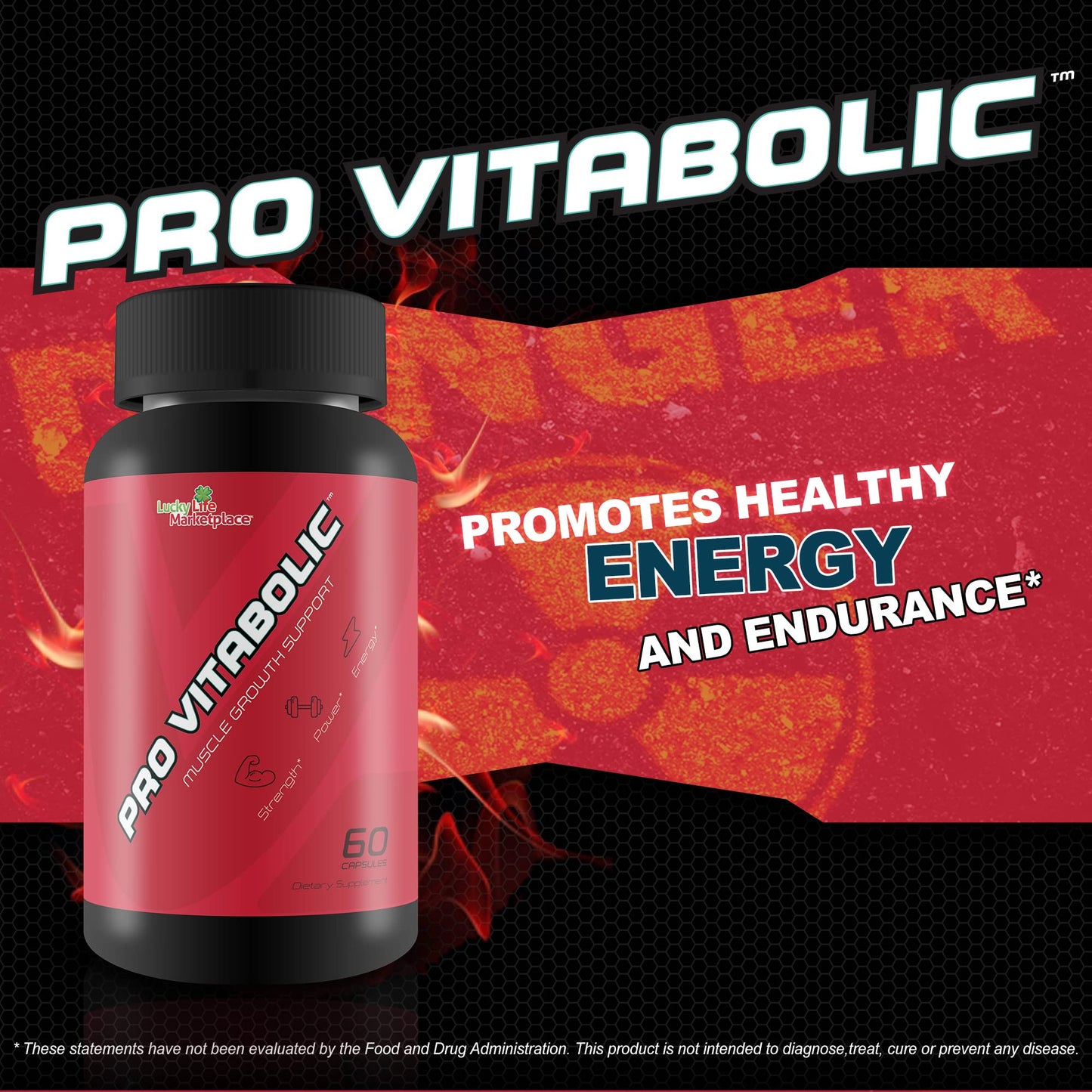Generic Pro Vitabolic Muscle Growth Support L-Arginine & L-Citrulline Capsule, 1 Count