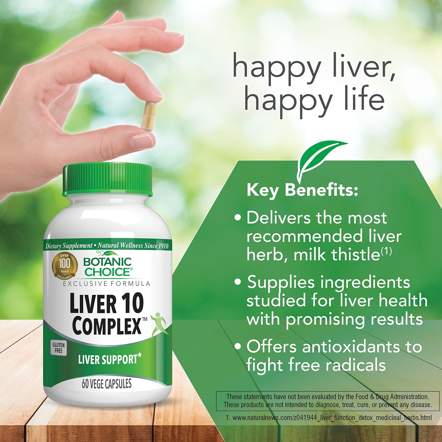 Botanic Choice Liver 10 Complex Capsule 60 Count