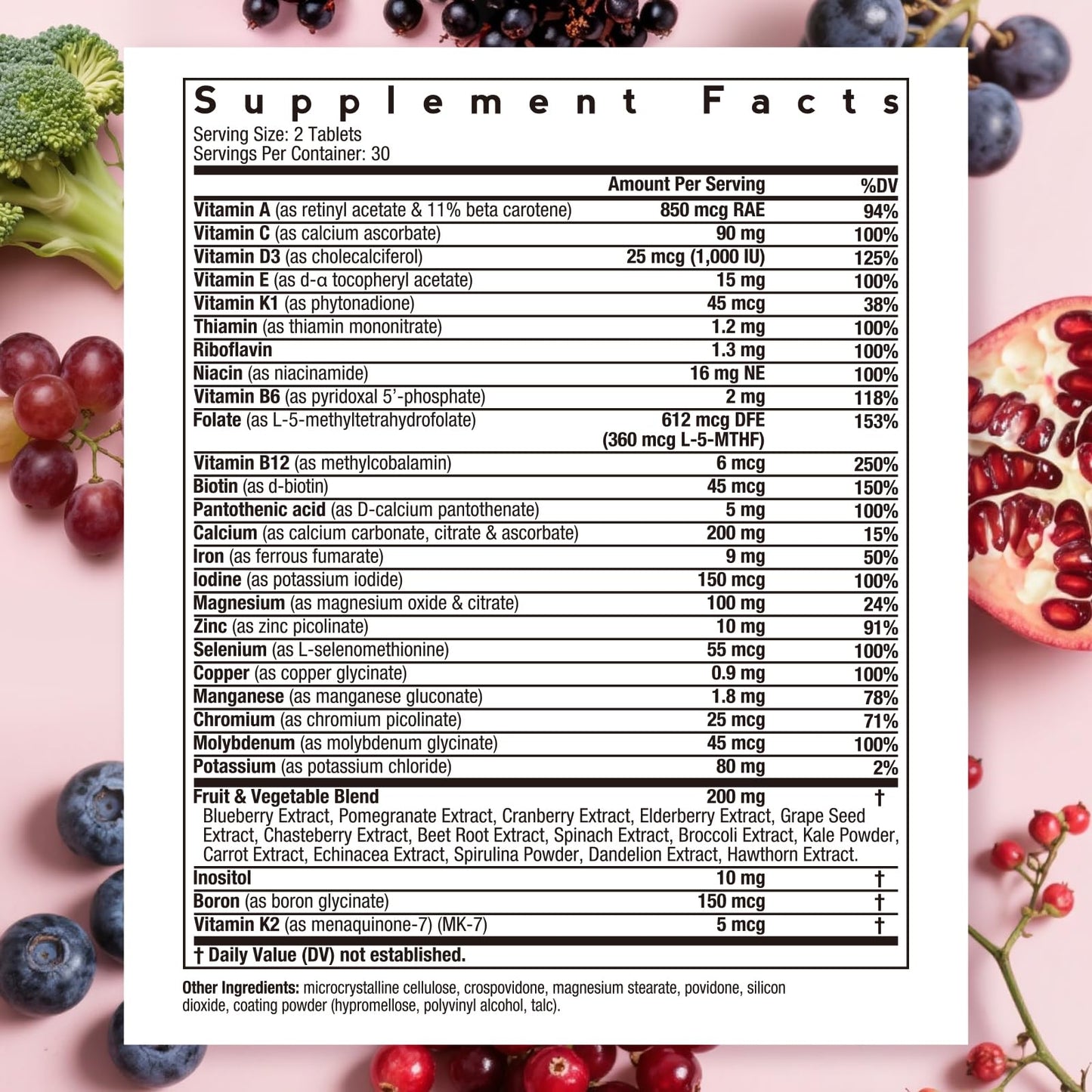 Doctor's Recipes Women's Multivitamin Tablet 60 Count