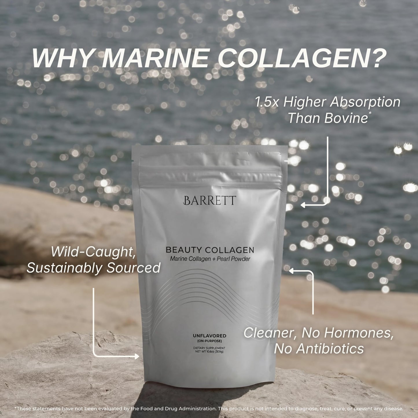 Barrett Recovery Beauty Collagen Powder 10.6 Ounce