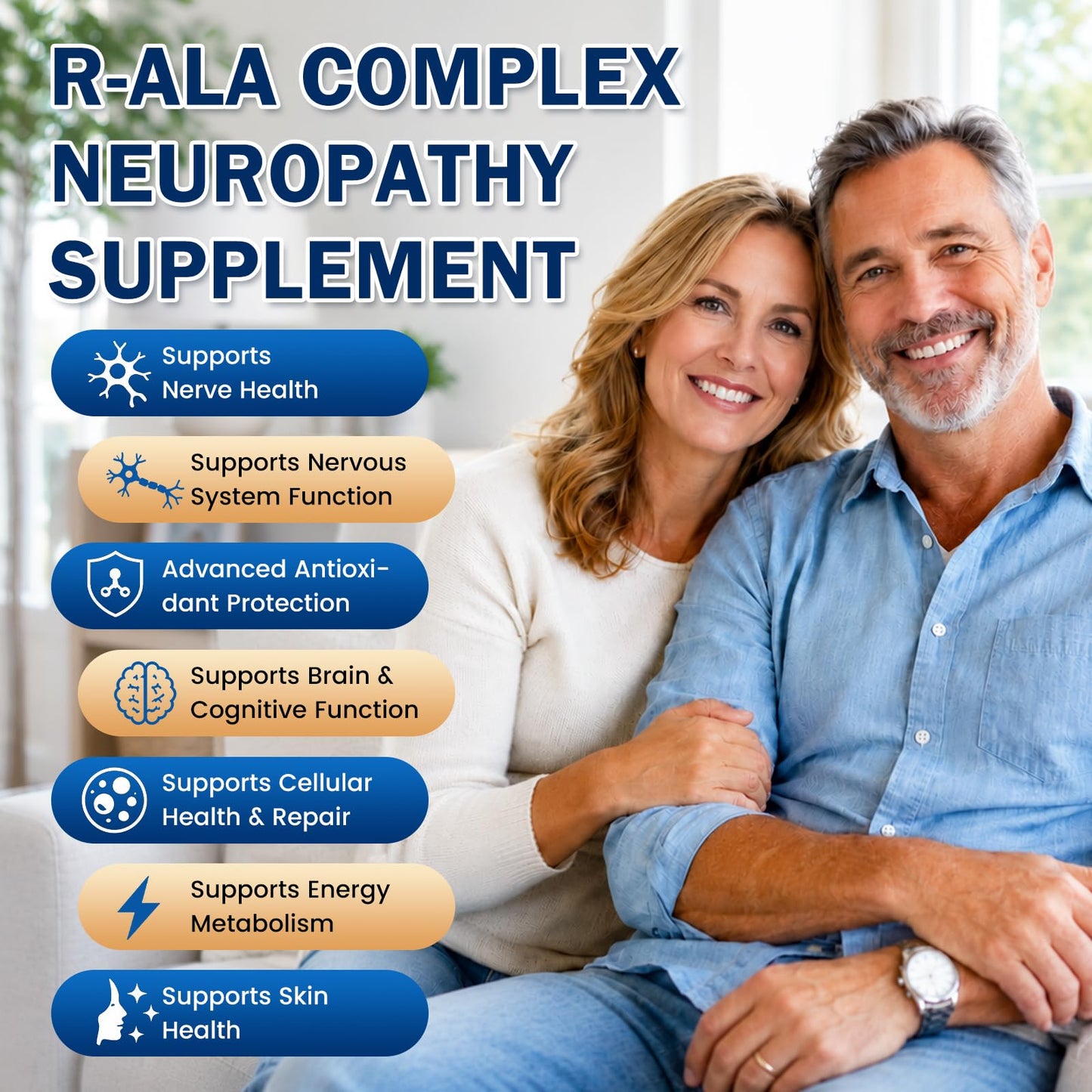 CNCHEF Neuropathy Support Nerve Supplement Capsules 120