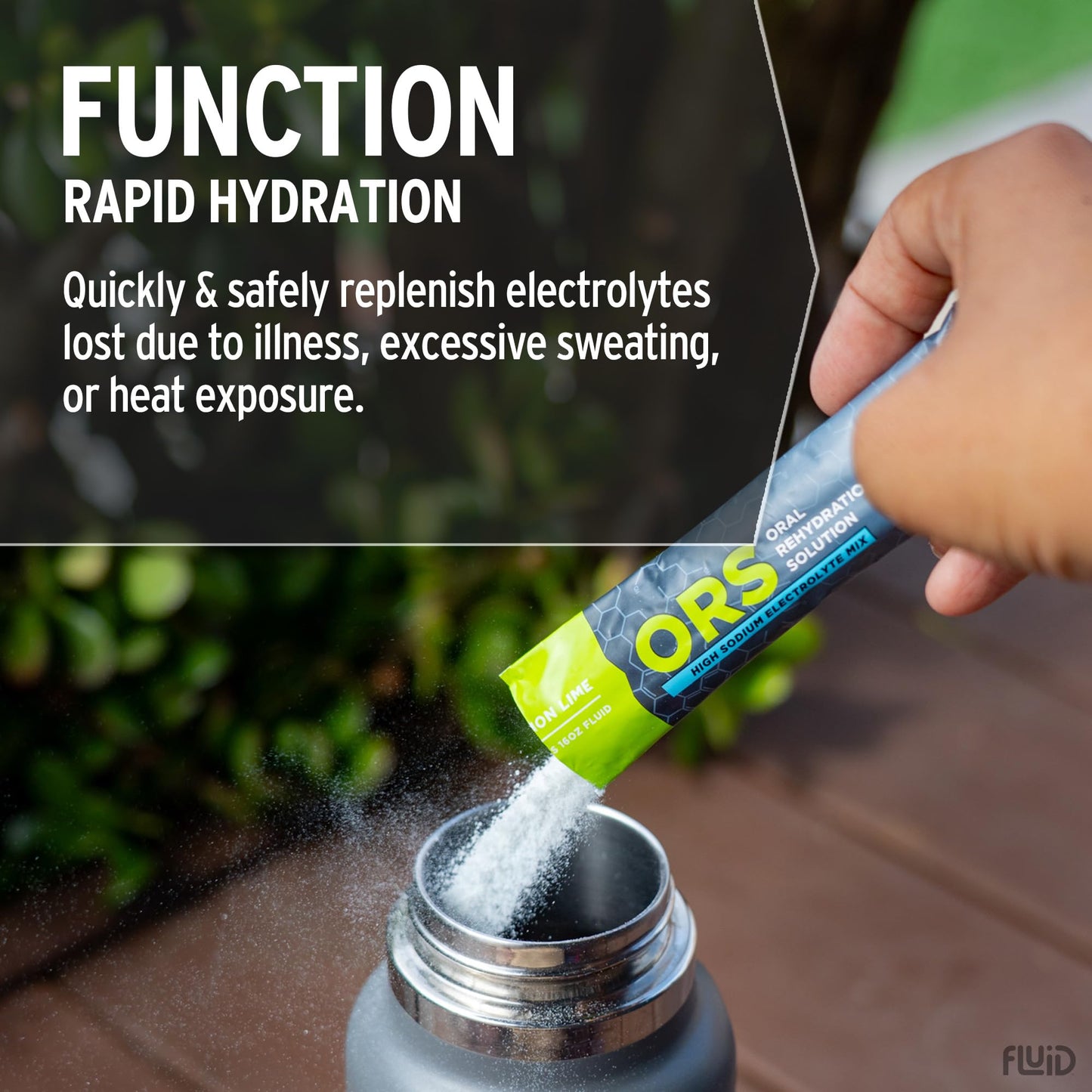 Fluid Tactical ORS Oral Rehydration Solution Powder 8.17 Ounce