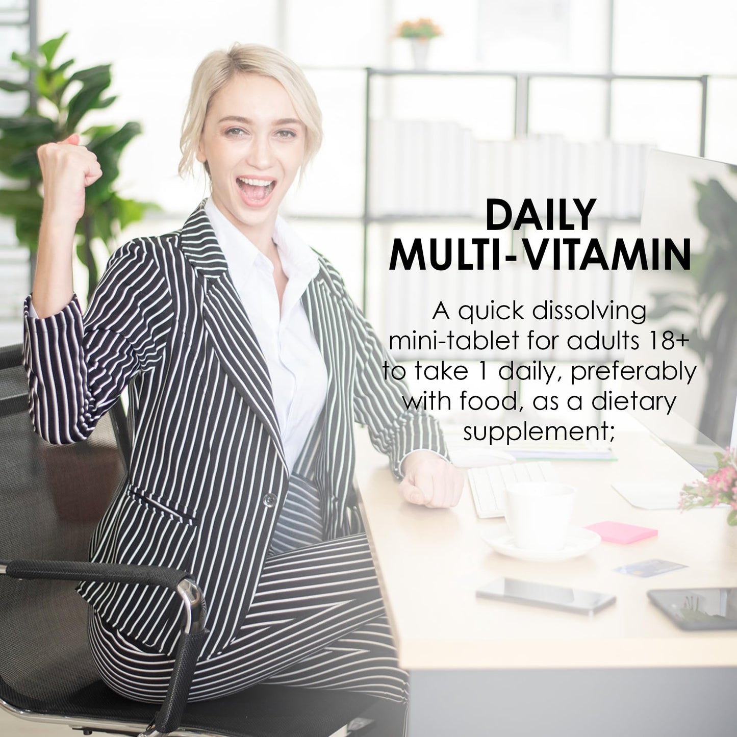 Mason Natural Mini Multivitamin with Iron Tablet, 100 Count