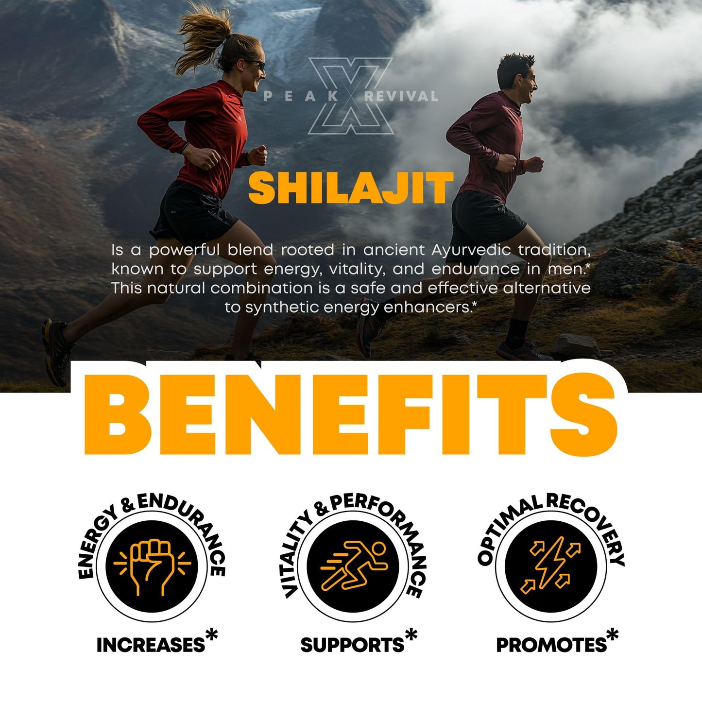 Peak Revival-X Shilajit Gummies with Manuka Honey, 60 Count