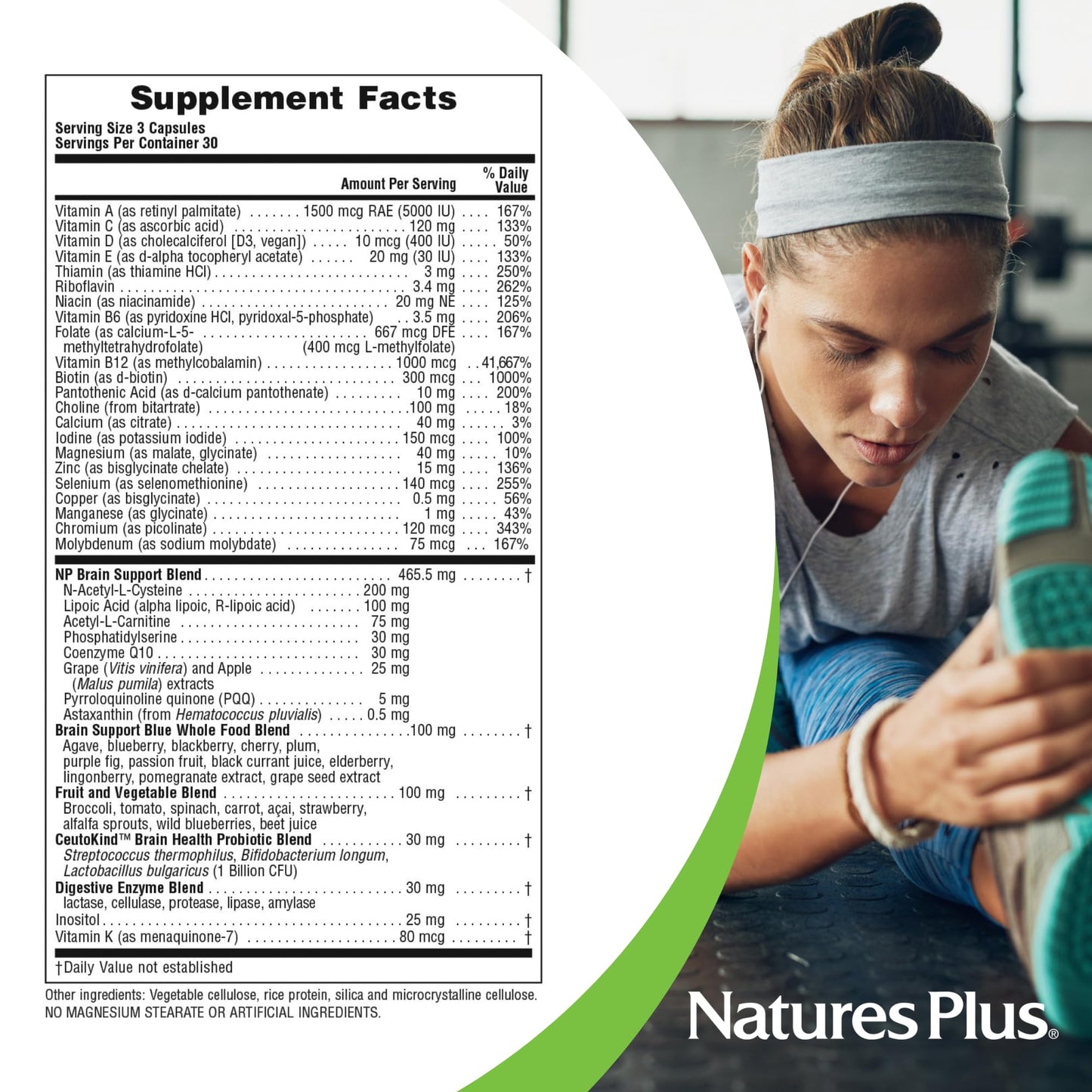Nature's Plus BrainCeutix Multivitamin, 90 Capsules
