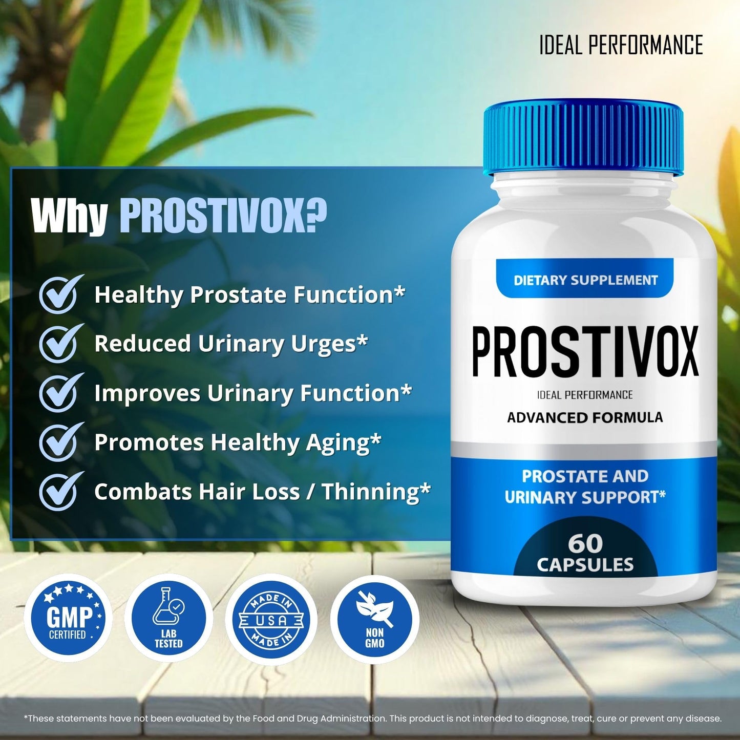 IDEAL PERFORMANCE Prostivox Prostate Health Capsules 120