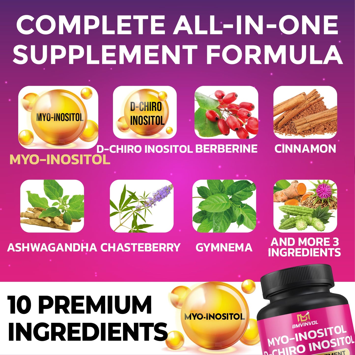 BMVINVOL Inositol Supplement Capsule 150 Capsules