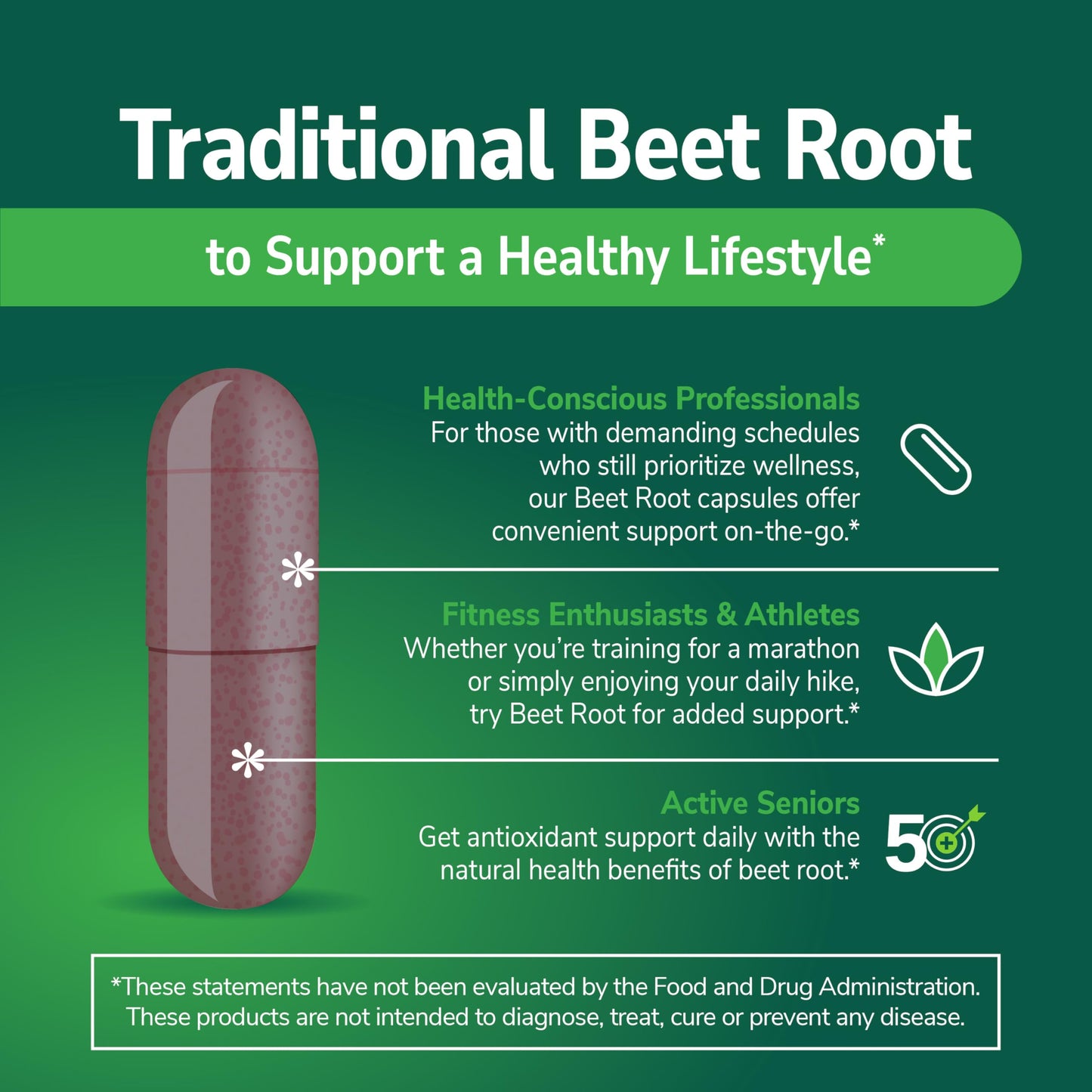 21st Century Traditional Beet Root 1000 mg Capsule, 90 Count