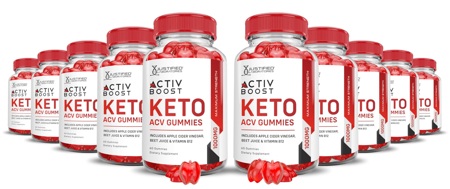 Justified Laboratories Activboost Keto ACV Gummies Gummy 600 Count