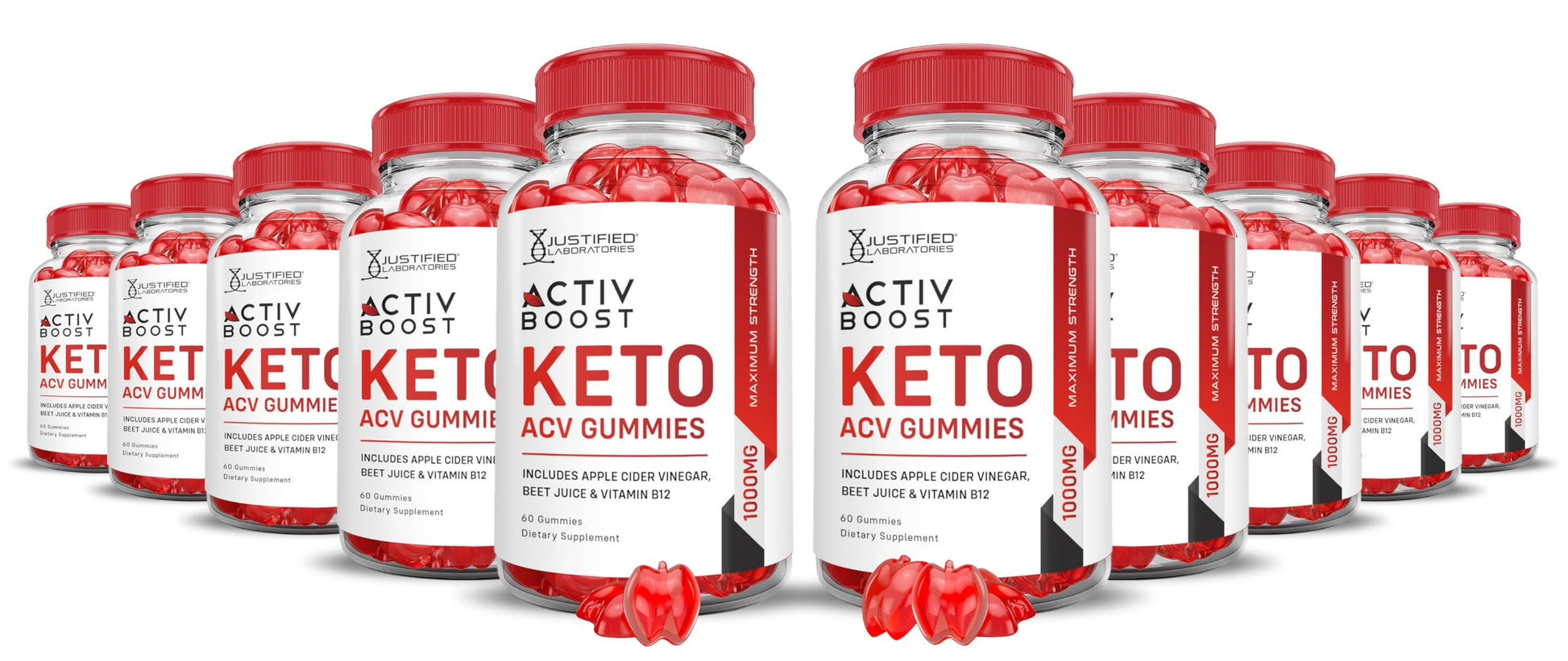 Justified Laboratories Activboost Keto ACV Gummies Gummy 600 Count