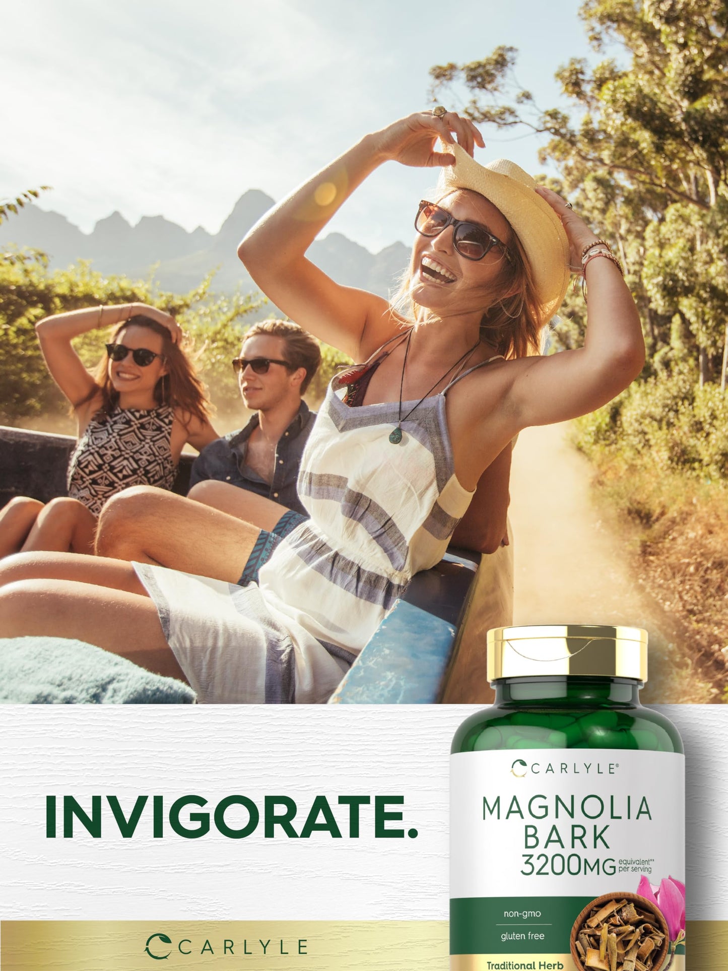 Carlyle Magnolia Bark Capsules, 180 Count