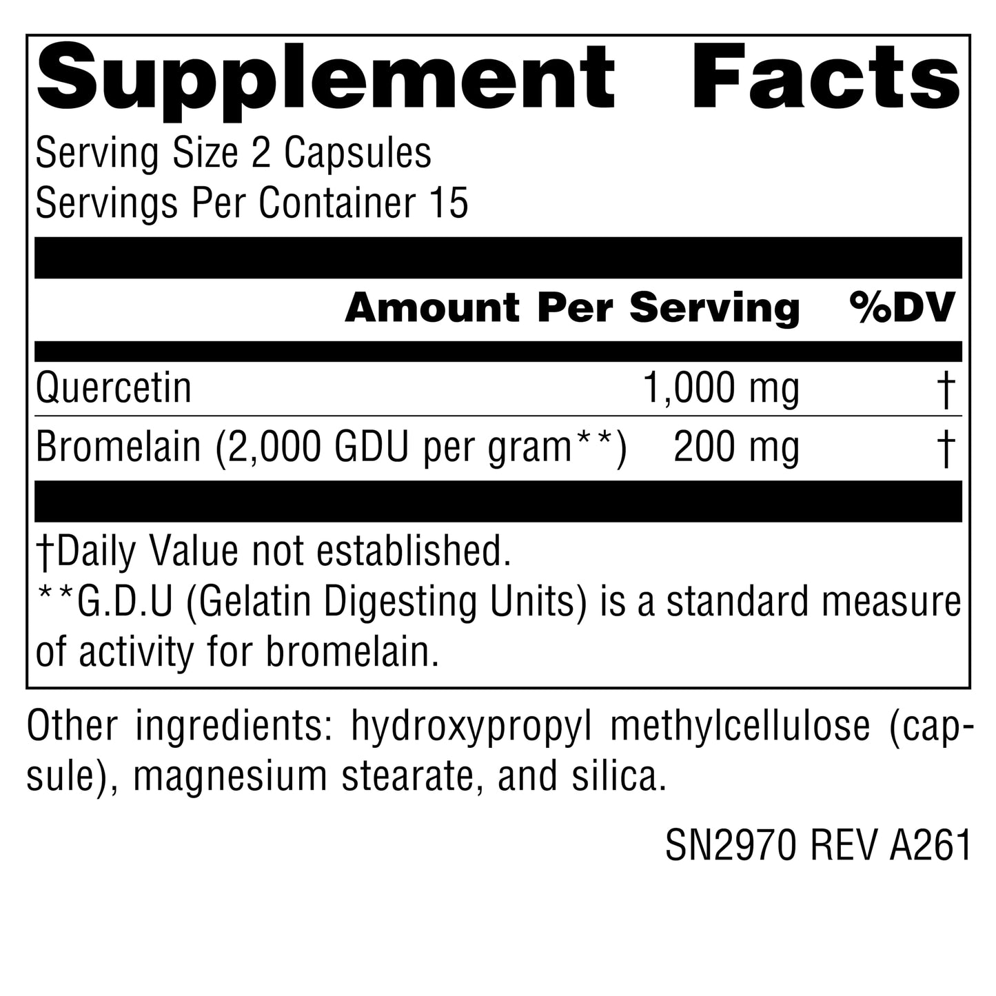 Source Naturals Quercetin with Bromelain 30 Capsules