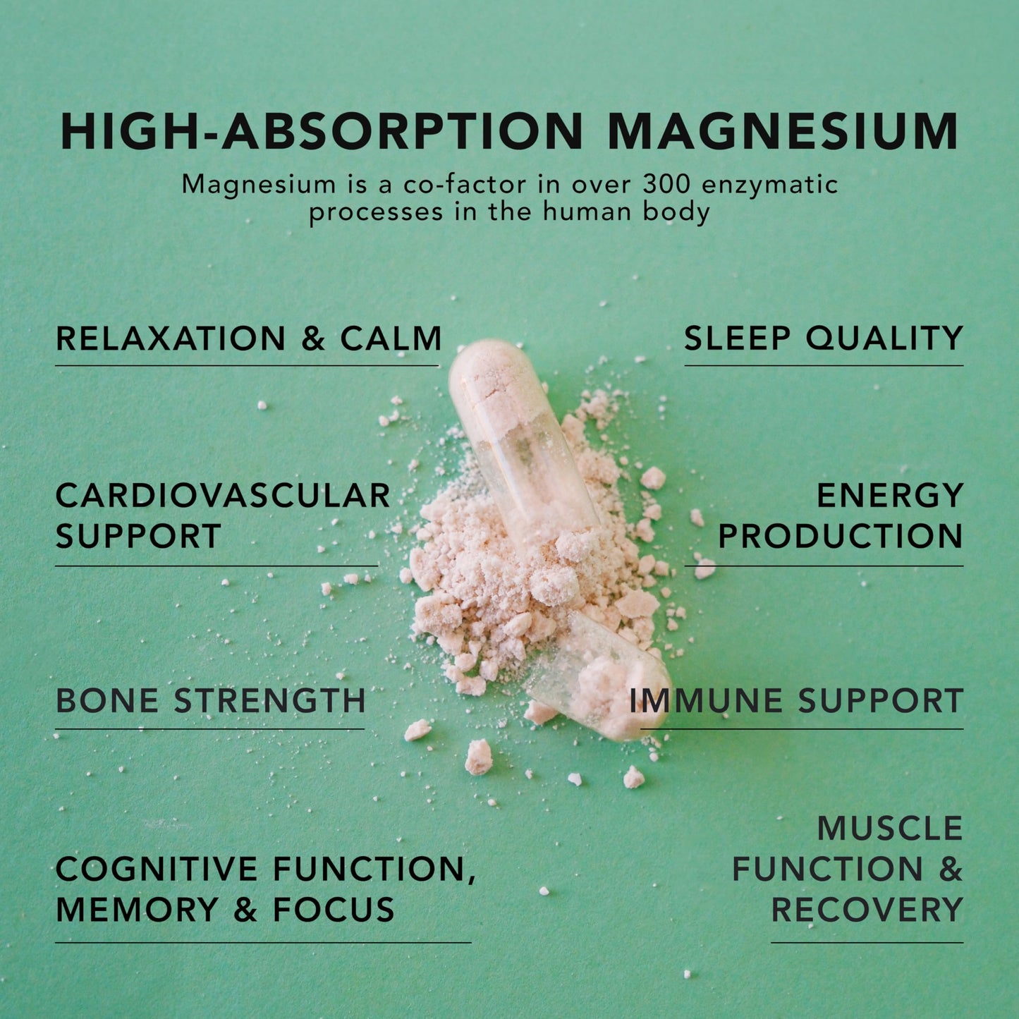 AMANDEAN Premium Magnesium Complex & Marine Collagen Bundle Capsules, 2-Pack