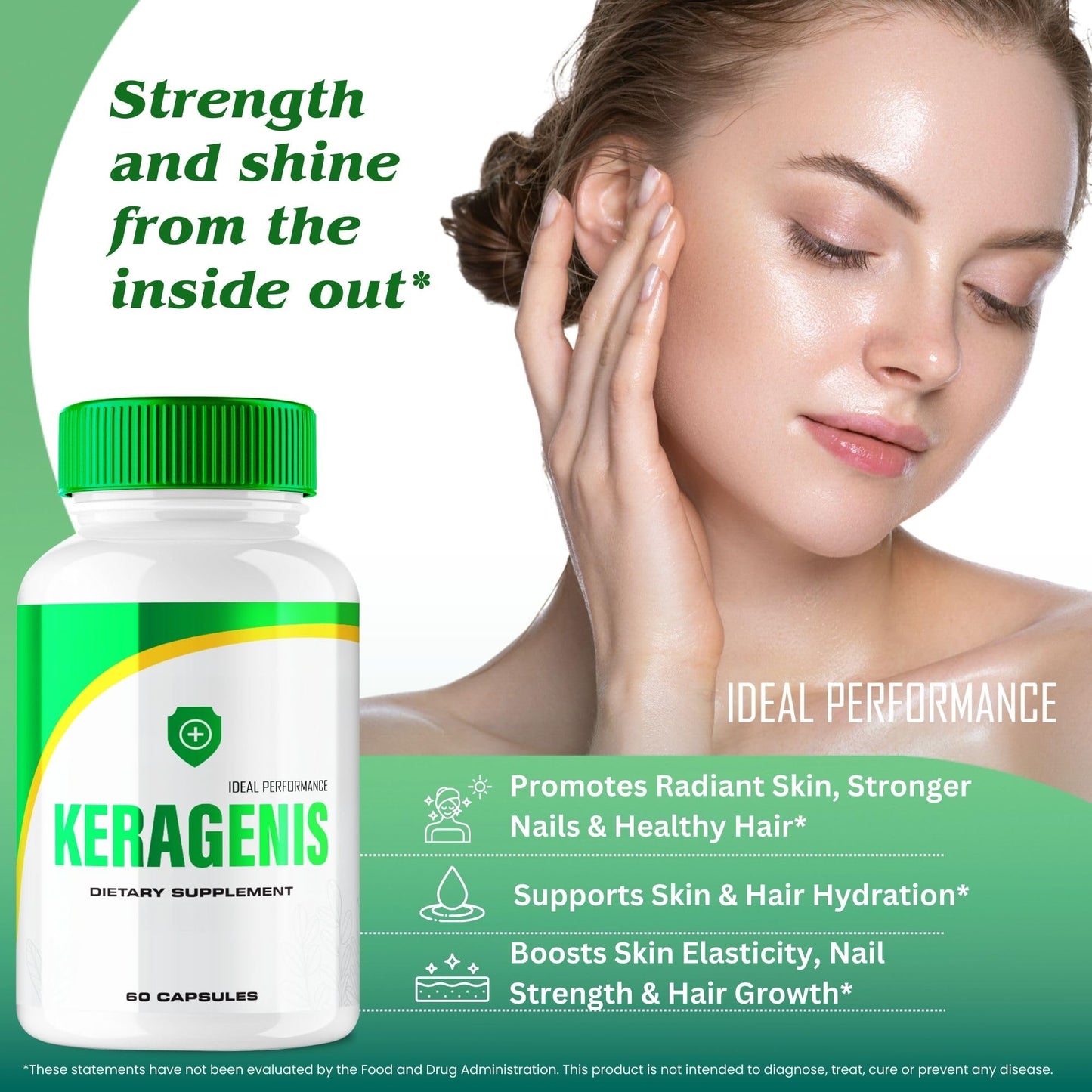 IDEAL PERFORMANCE Keragenis Capsules 300 Capsules