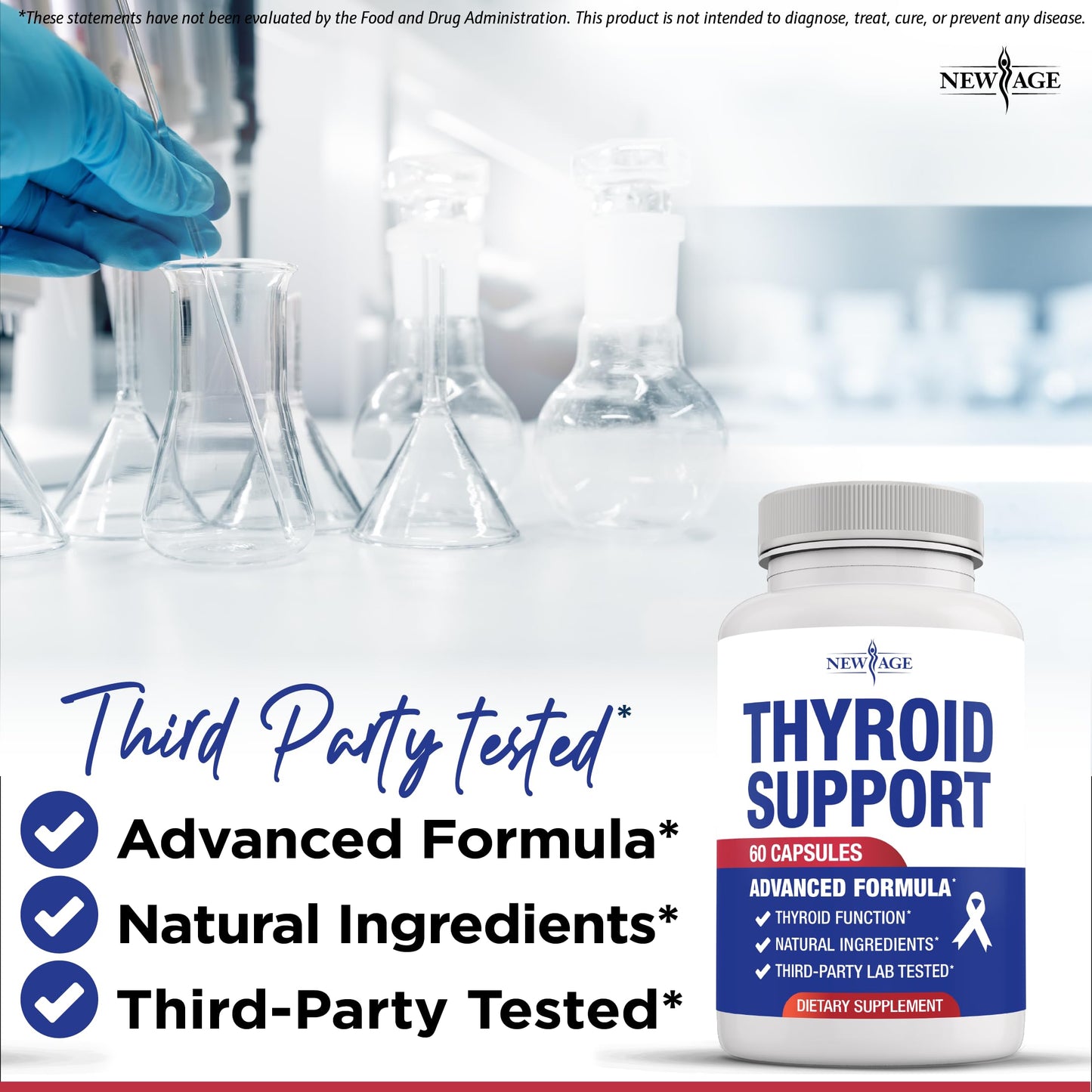 NEW AGE Thyroid Support Capsule 60 Count
