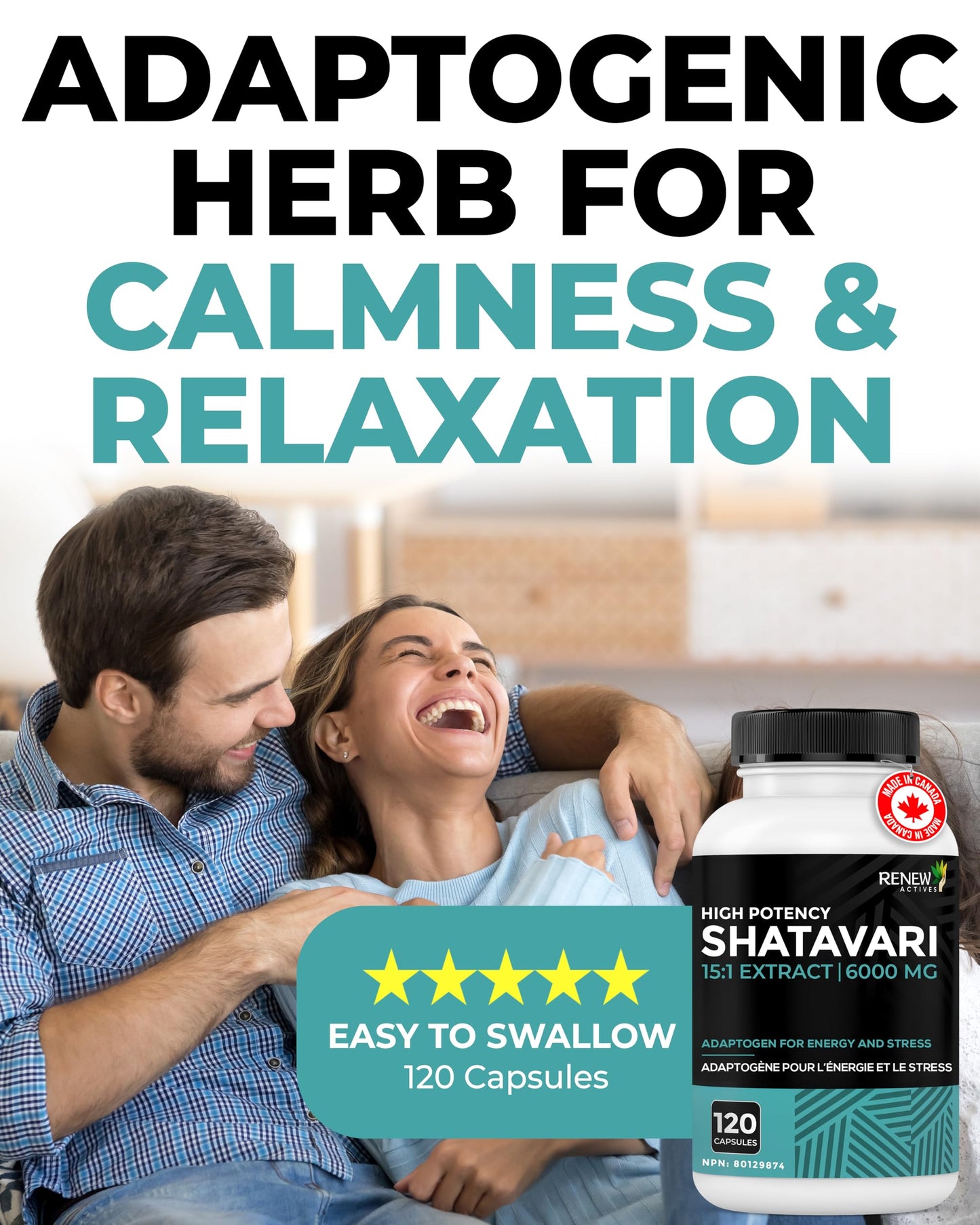 Renew Actives Shatavari Capsules 120 Count