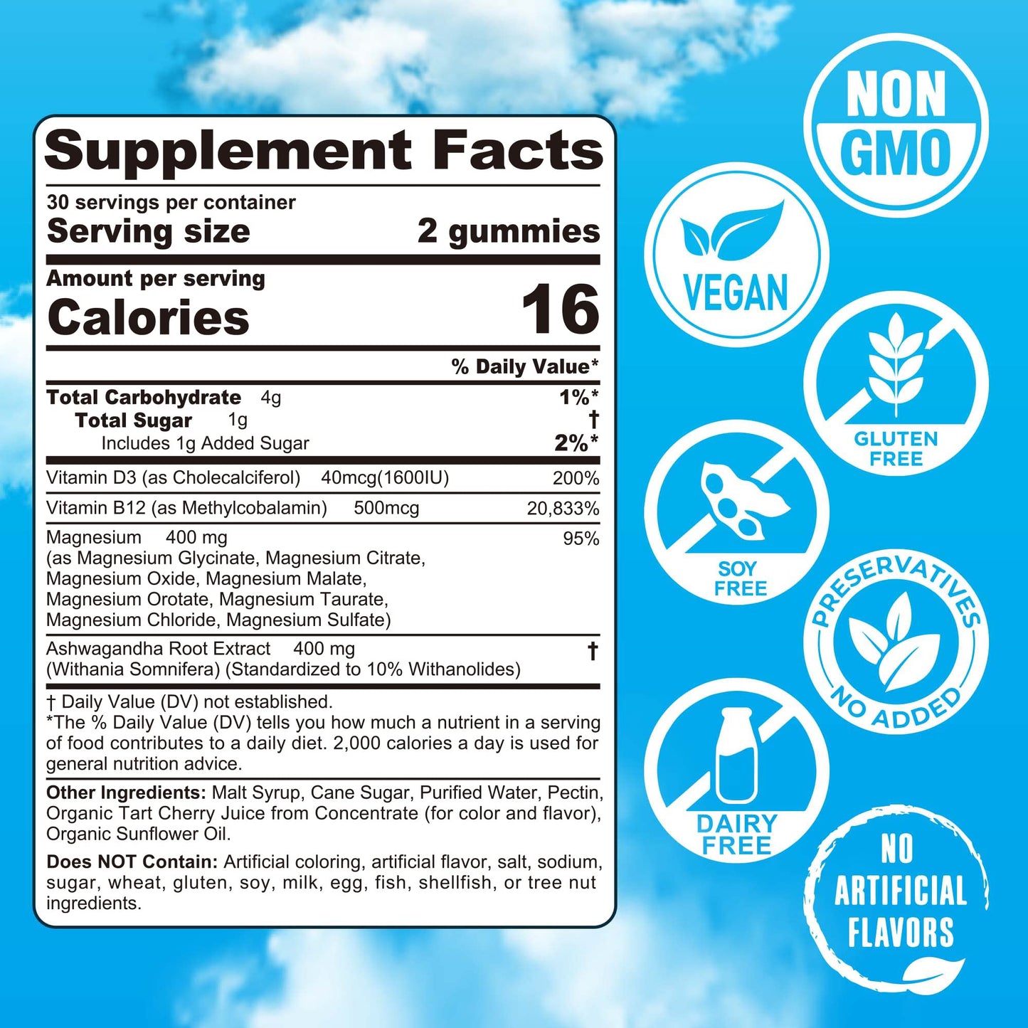 EnvyCure Magnesium Gummies 400mg Immune Support