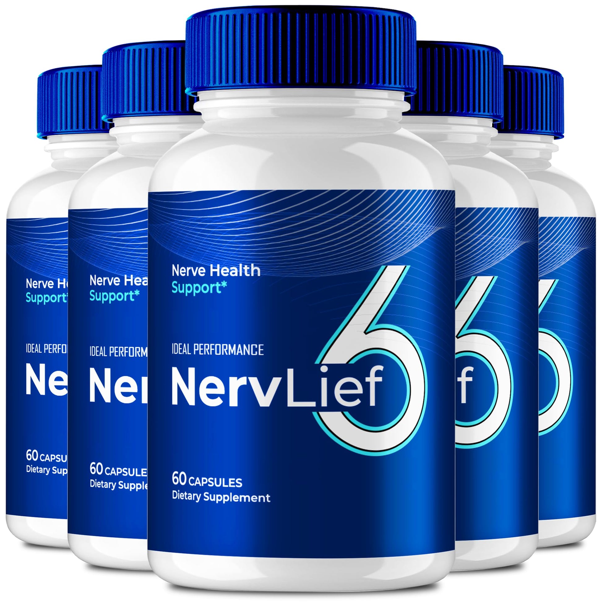 IDEAL PERFORMANCE NervLief 6 Nerve Health Supplement Capsules, 300 Capsules