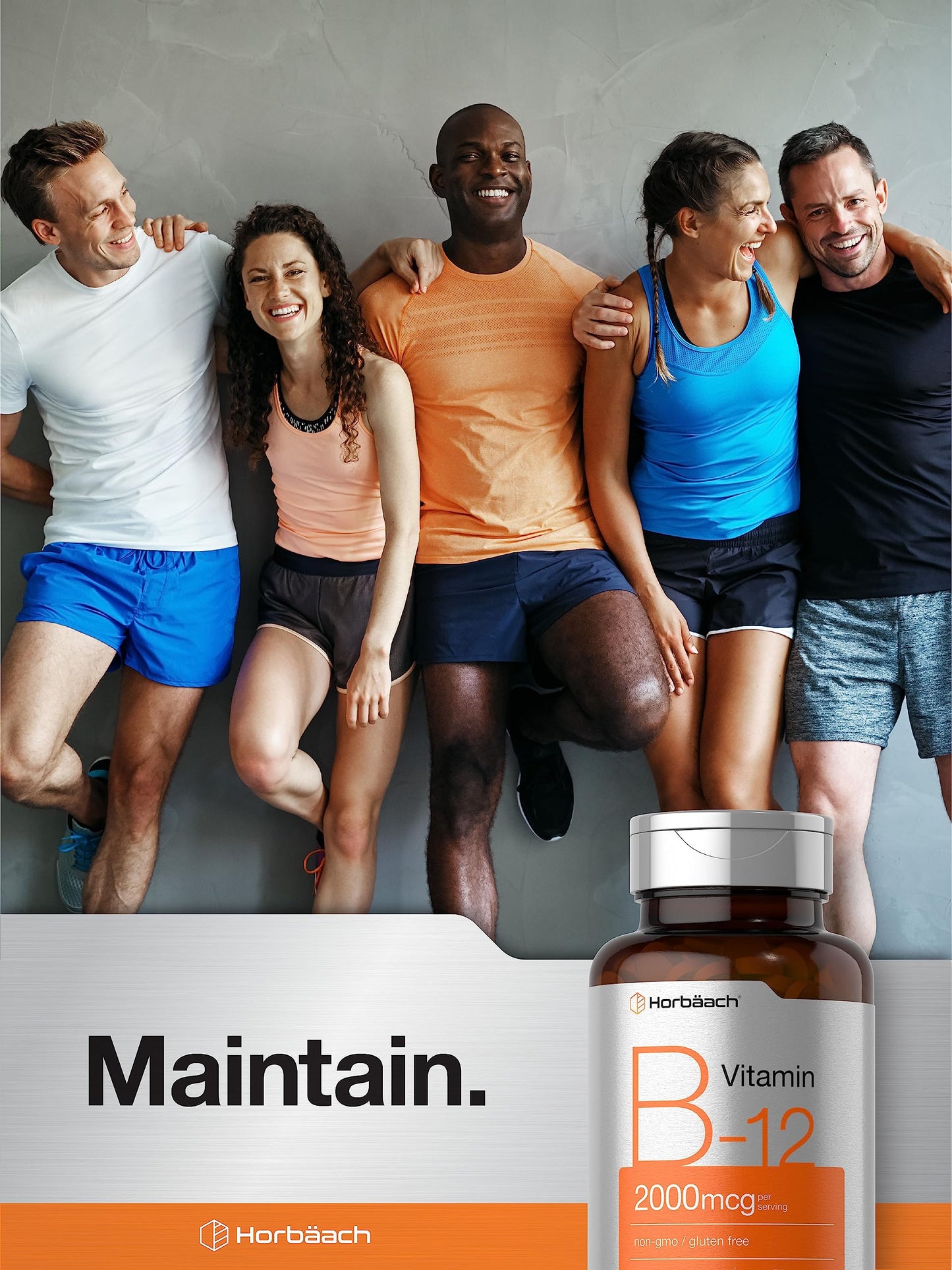 Horbäach B12 Vitamin 2000 mcg Tablets, 200 Count
