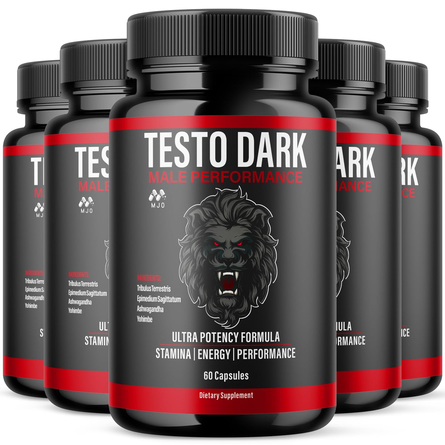 MJO Testo Dark Capsules, 300 Capsules