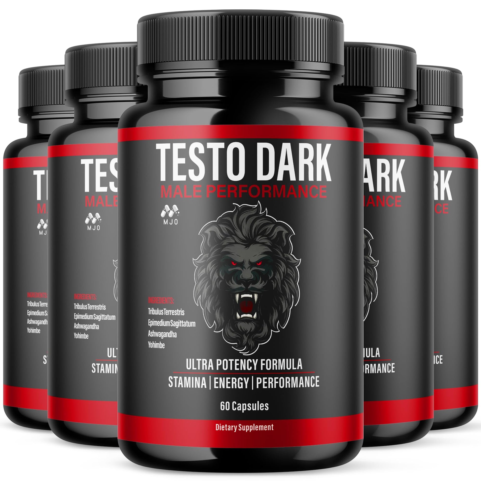MJO Testo Dark Capsules, 300 Capsules