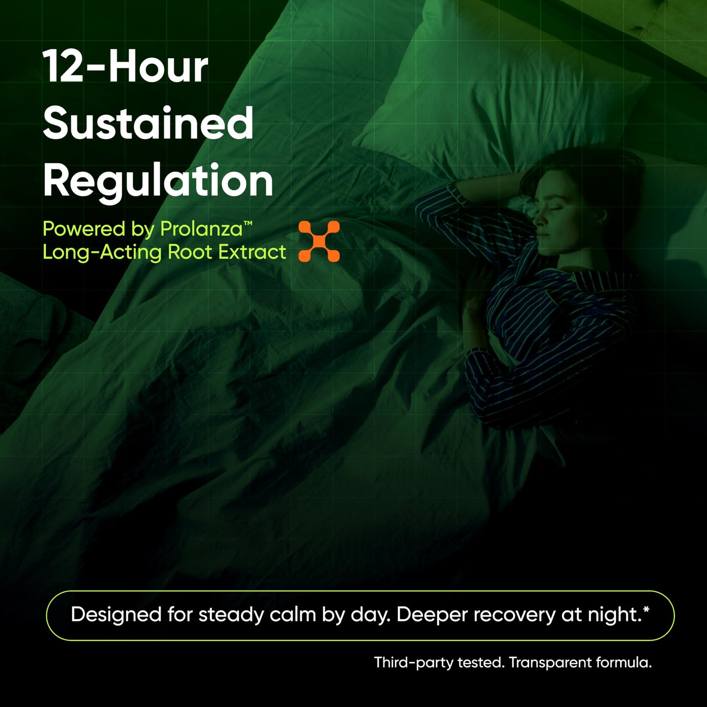 BareLabs Ashwagandha 300mg 12 Hour Time Release Root Extract Prolanza® Capsule, 30 Count