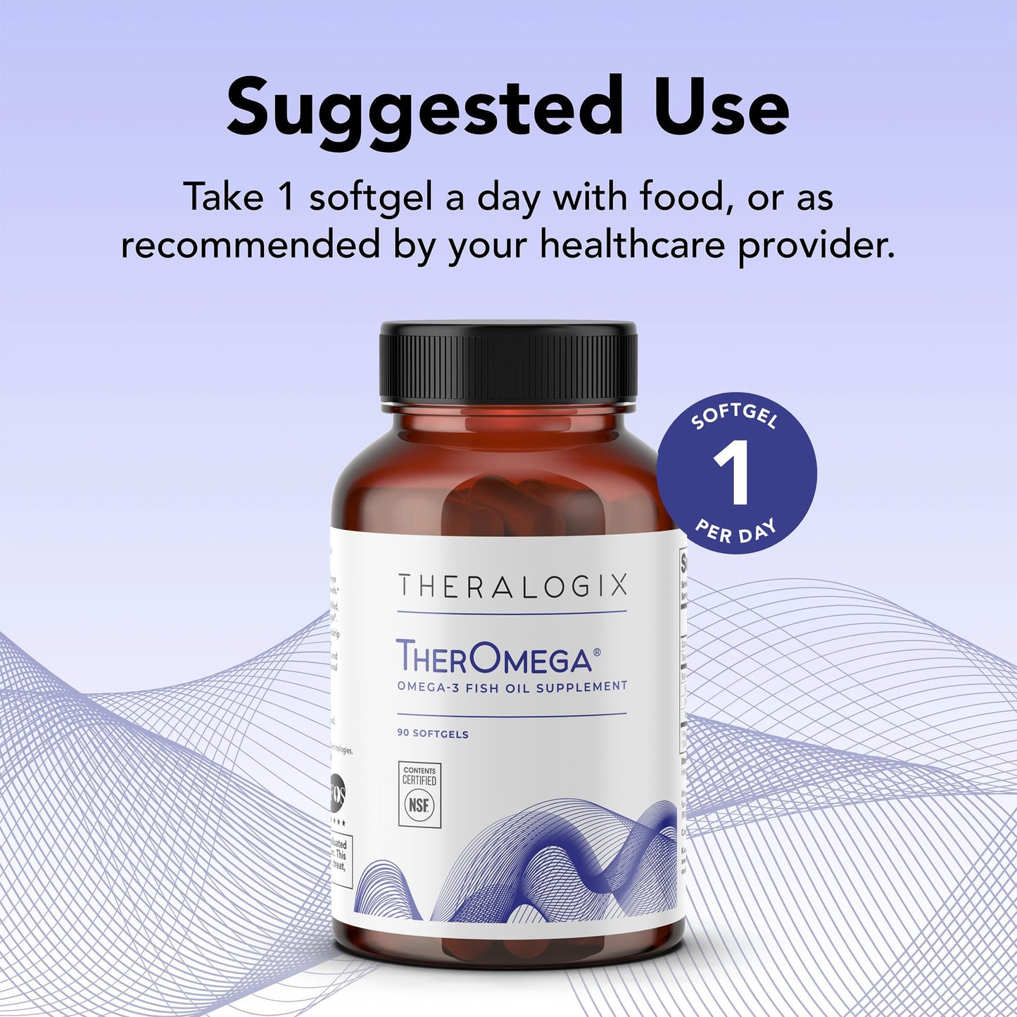 Theralogix TherOmega Omega-3 Fish Oil Softgel 90 Count
