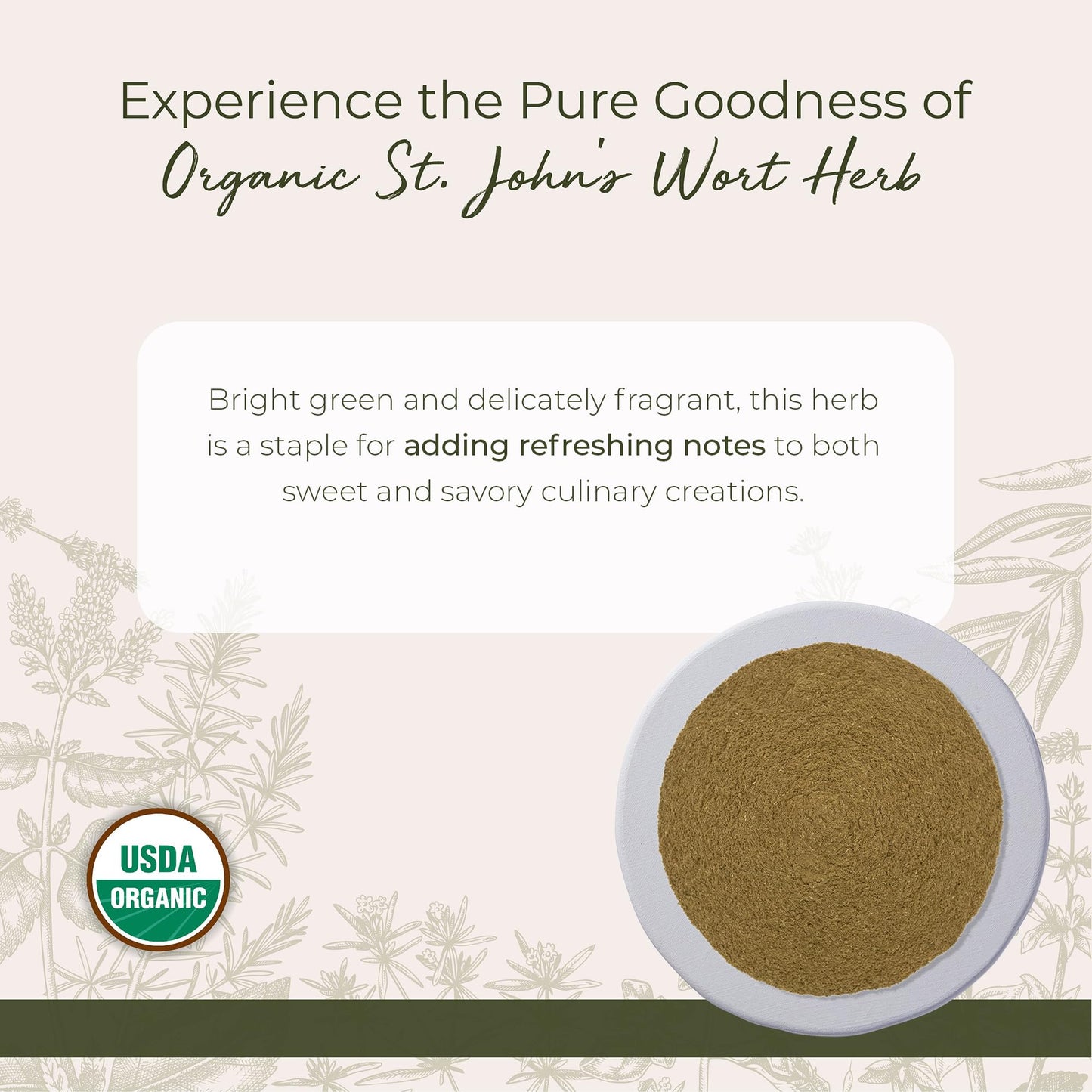 Starwest Botanicals St. John's Wort Powder 16 Ounce