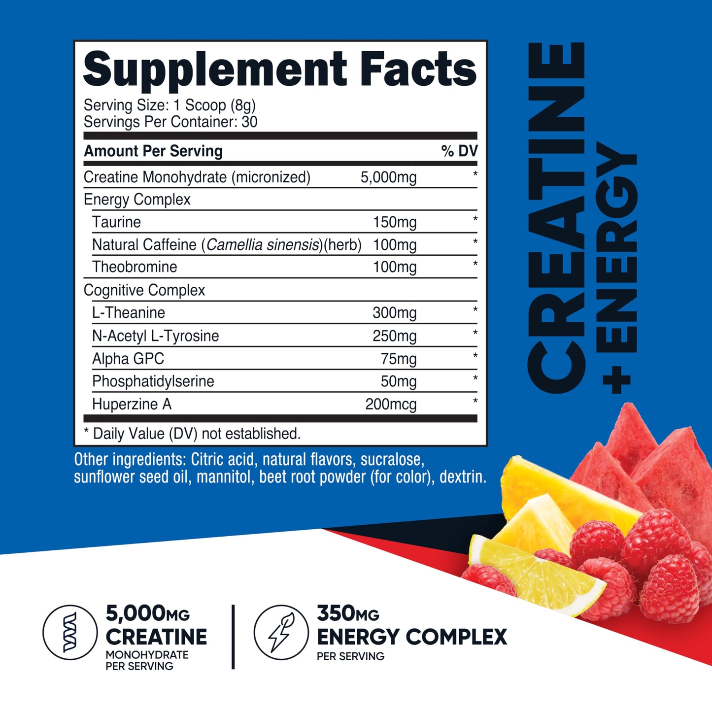 Nutricost Creatine + Energy Powder, 9 oz