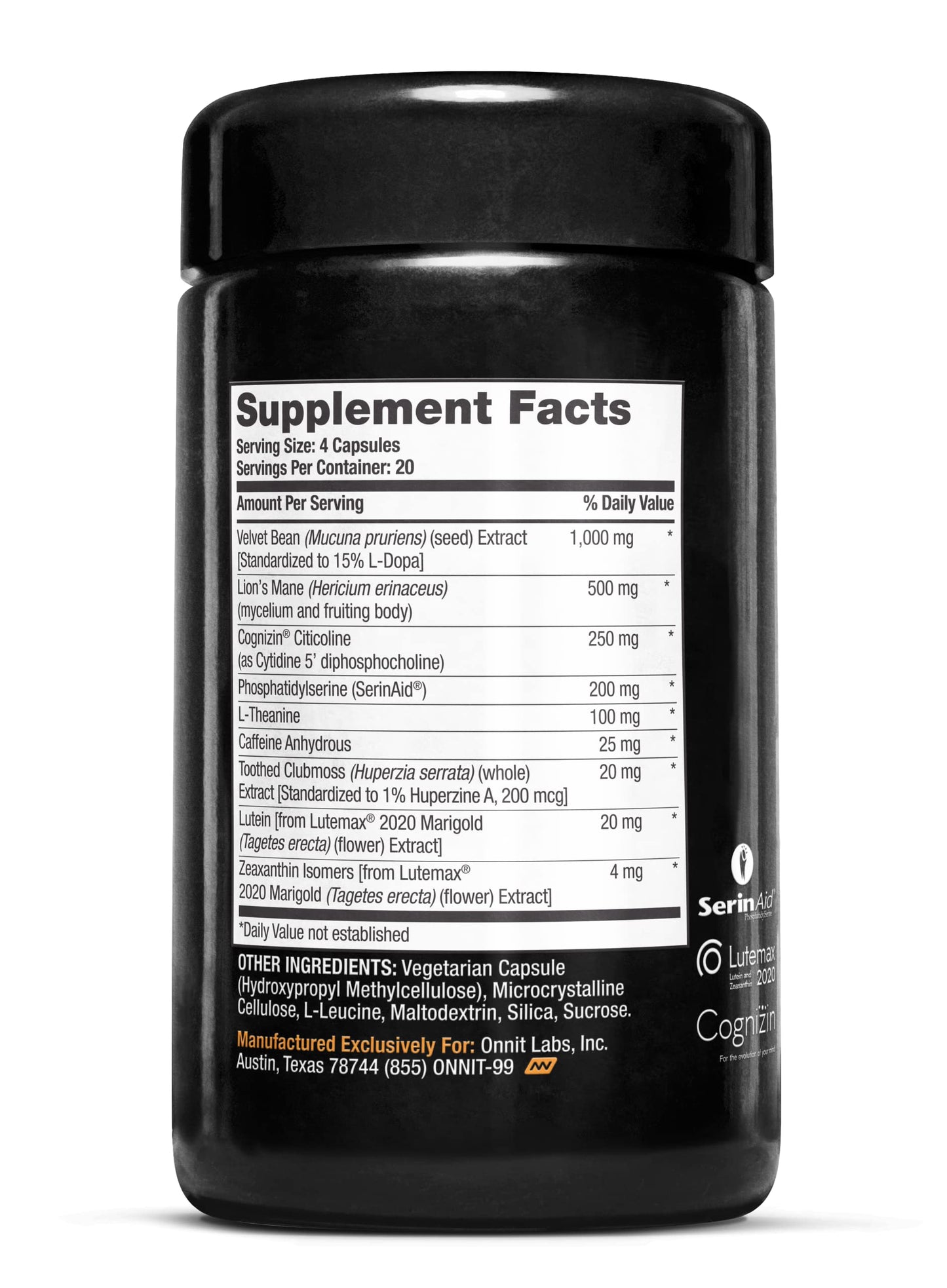 ONNIT Cognitive Performance Bundle: Alpha Brain Nootropic Capsules (90 Count) + Alpha Brain Black Label Capsules (80 Count) — 170 Capsules
