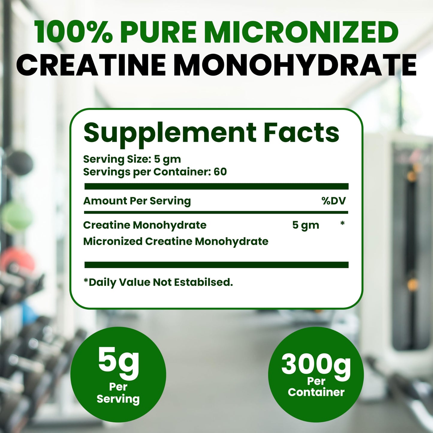 KEMIFLAME Creatine Monohydrate Powder, 60 Servings, 10.58 oz