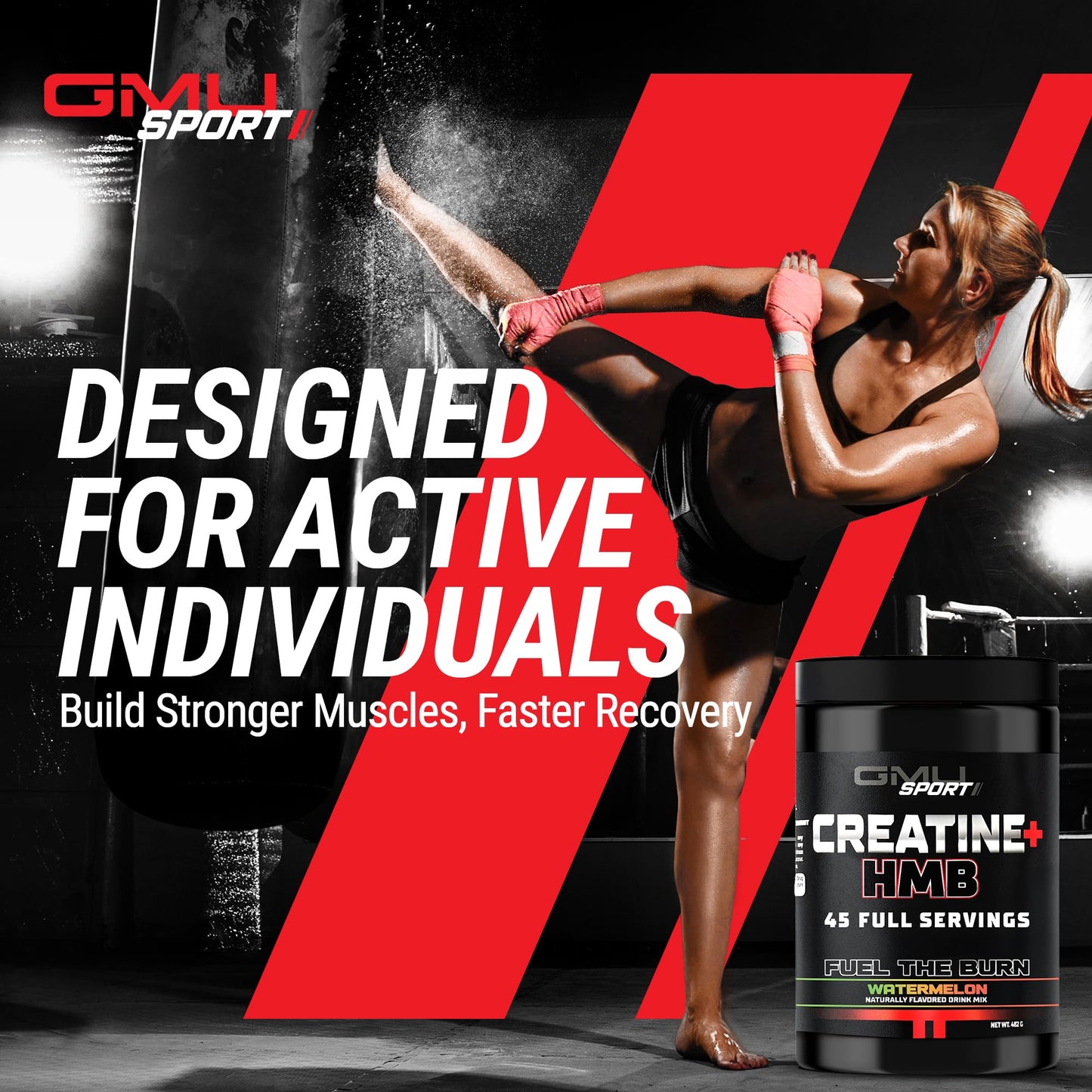 GMU SPORT Creatine HMB Powder 16.9