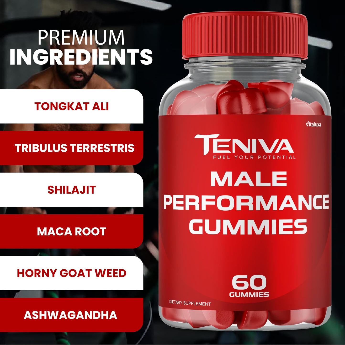 Vitaluxa Teniva Gummies 120 Gummies