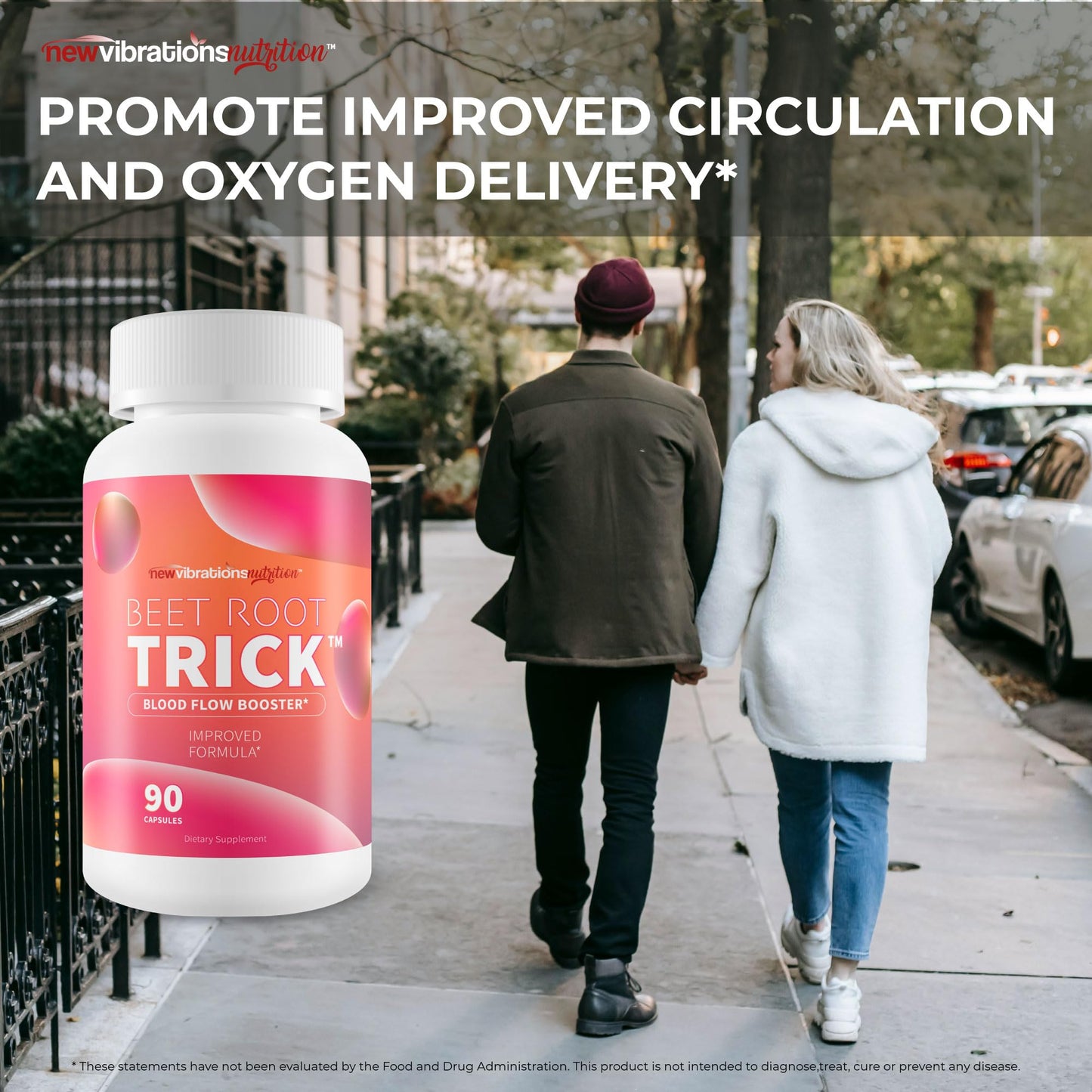 New Vibrations Nutrition Beet Root Trick Capsule 90 Count