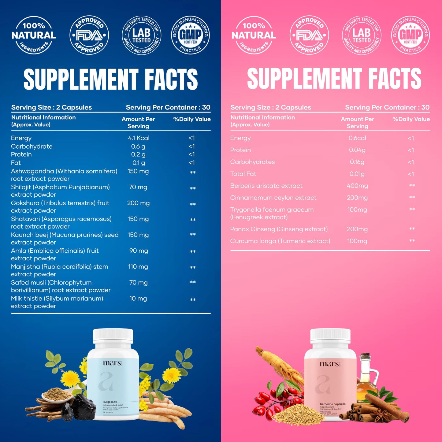 Mars by GHC AshwaBurn Bundle 240 Capsules