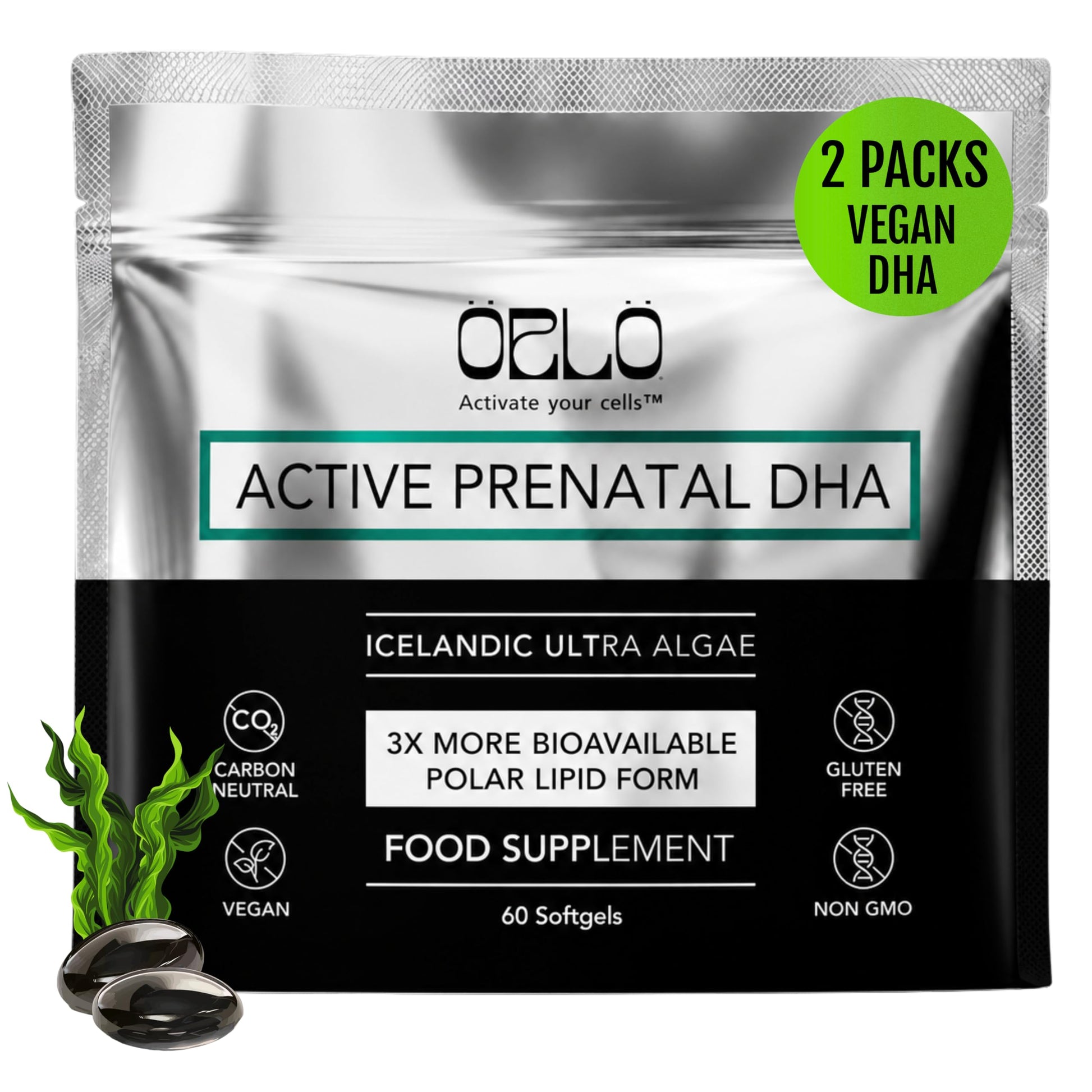 Orlo Prenatal DHA Supplement 1000mg Softgel 120 Count