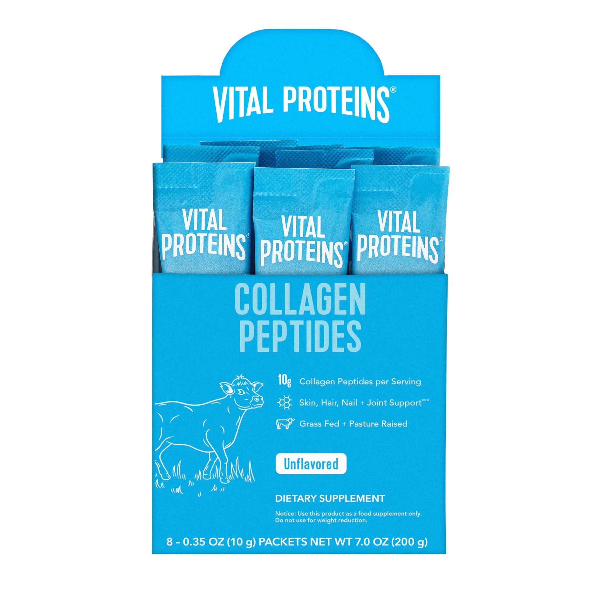 Vital Proteins Hydrolyzed Collagen Peptides Powder Supplement (Type I & III) 2.8 oz