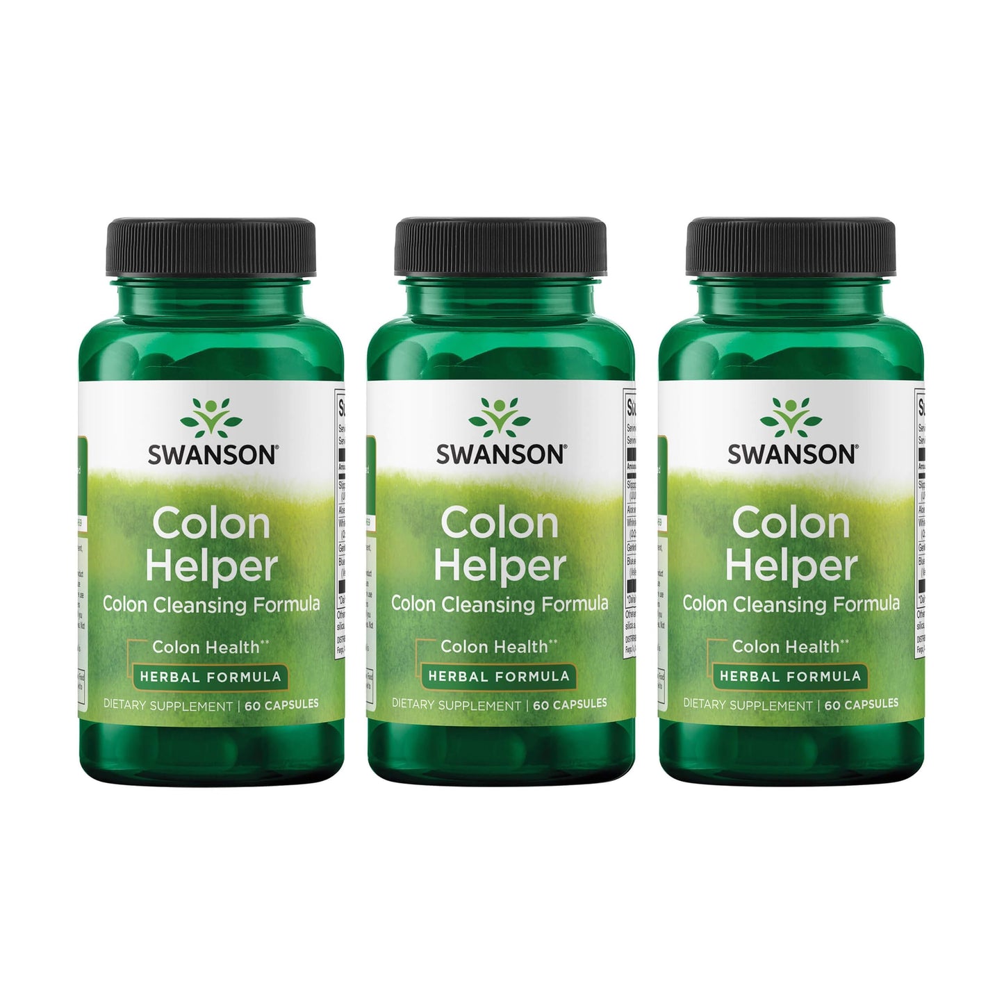 Swanson Colon Helper Herbal Digestive Supplement Capsules 180