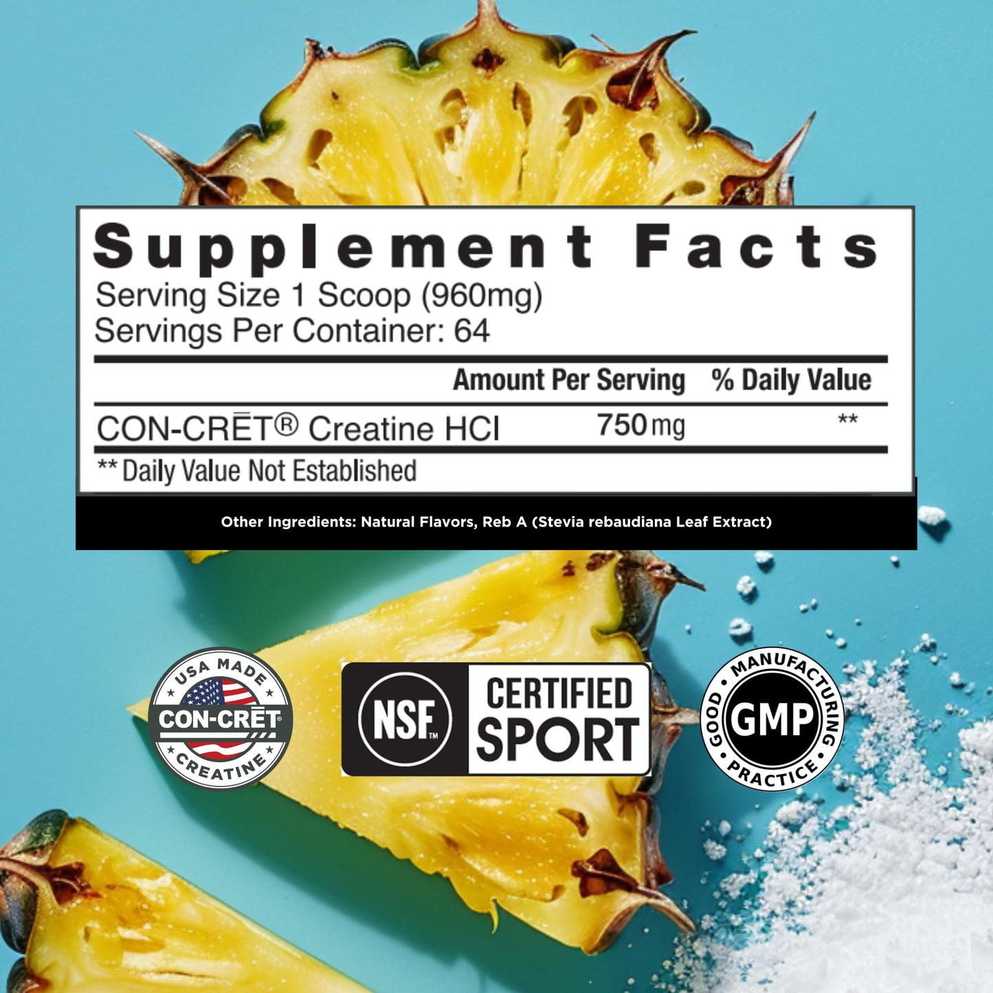 CON-CRET Creatine HCl Powder 64 Servings