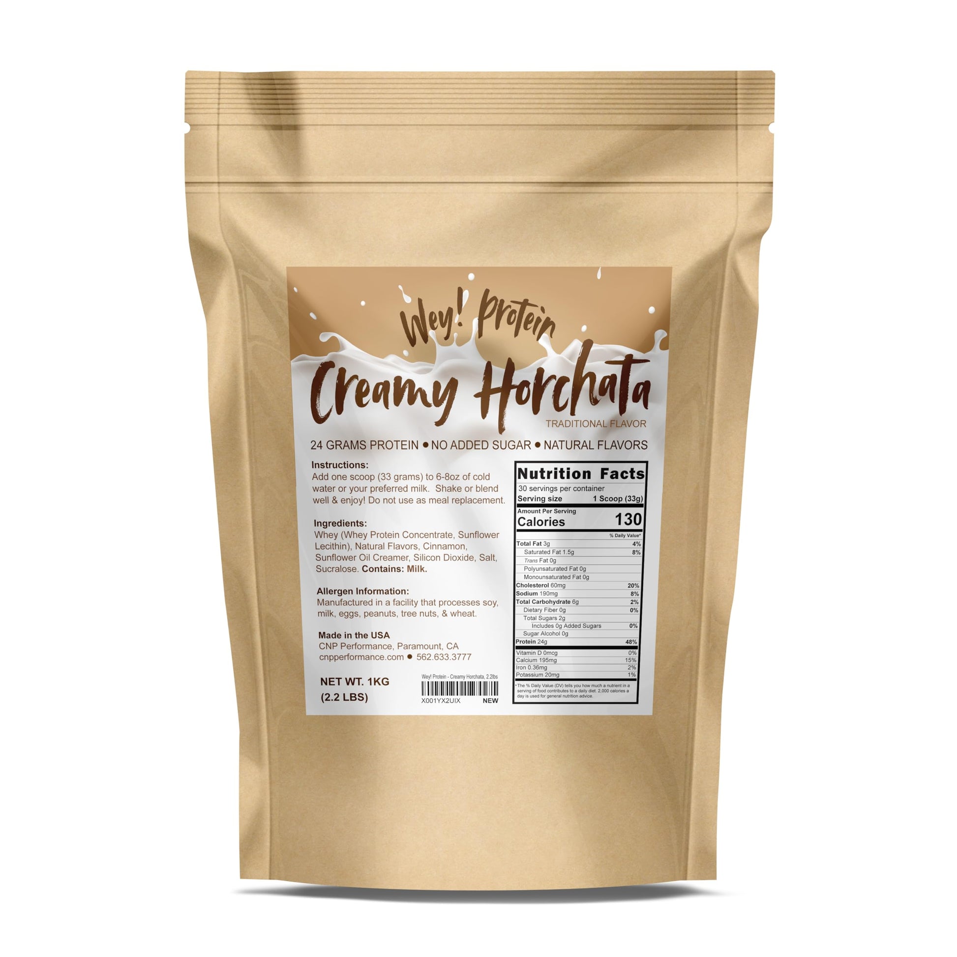 Wey! Protein Horchata Whey Protein Powder, 35.2 oz