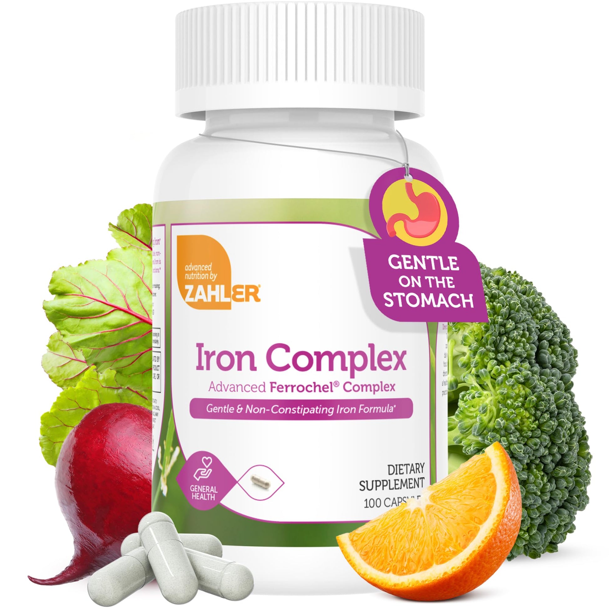 Zahler Iron Complex Capsule 100 Count
