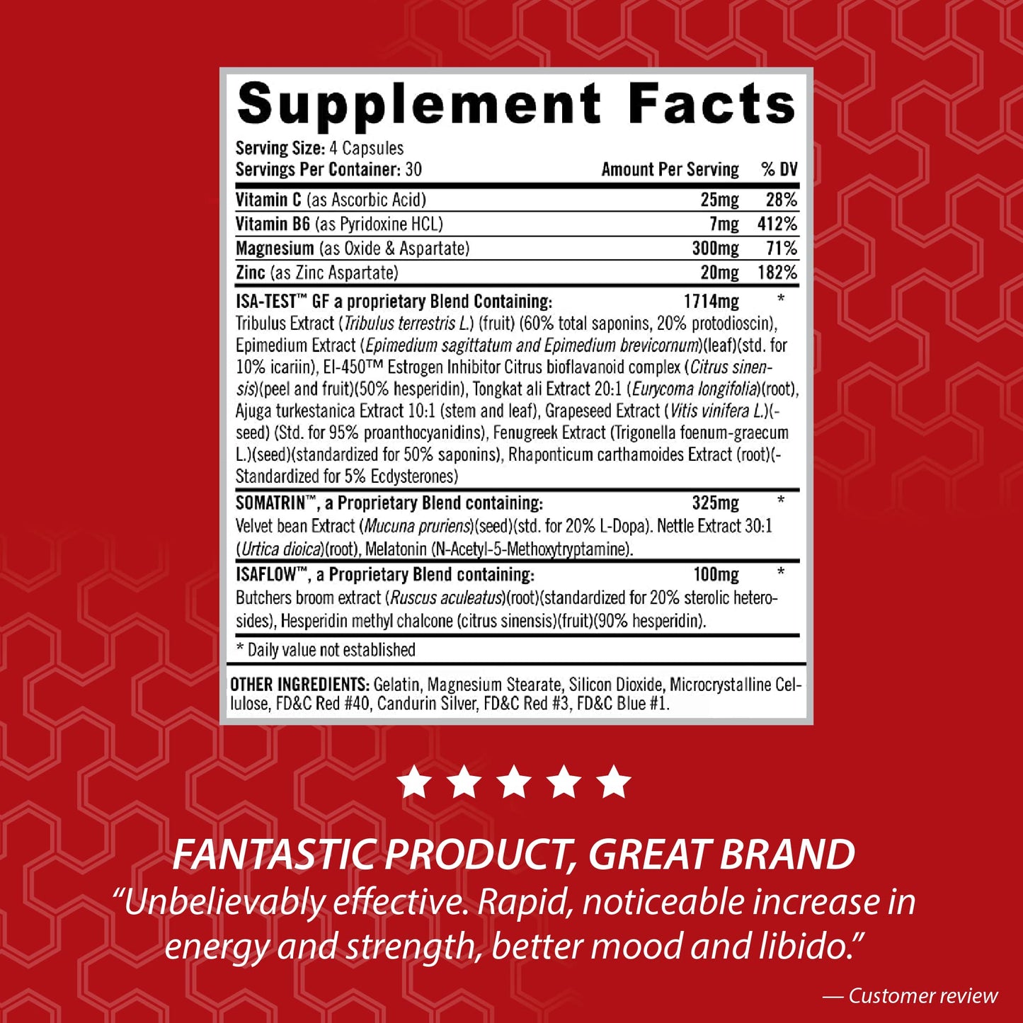iSatori ISA-Test GF High Performance Capsules, 120