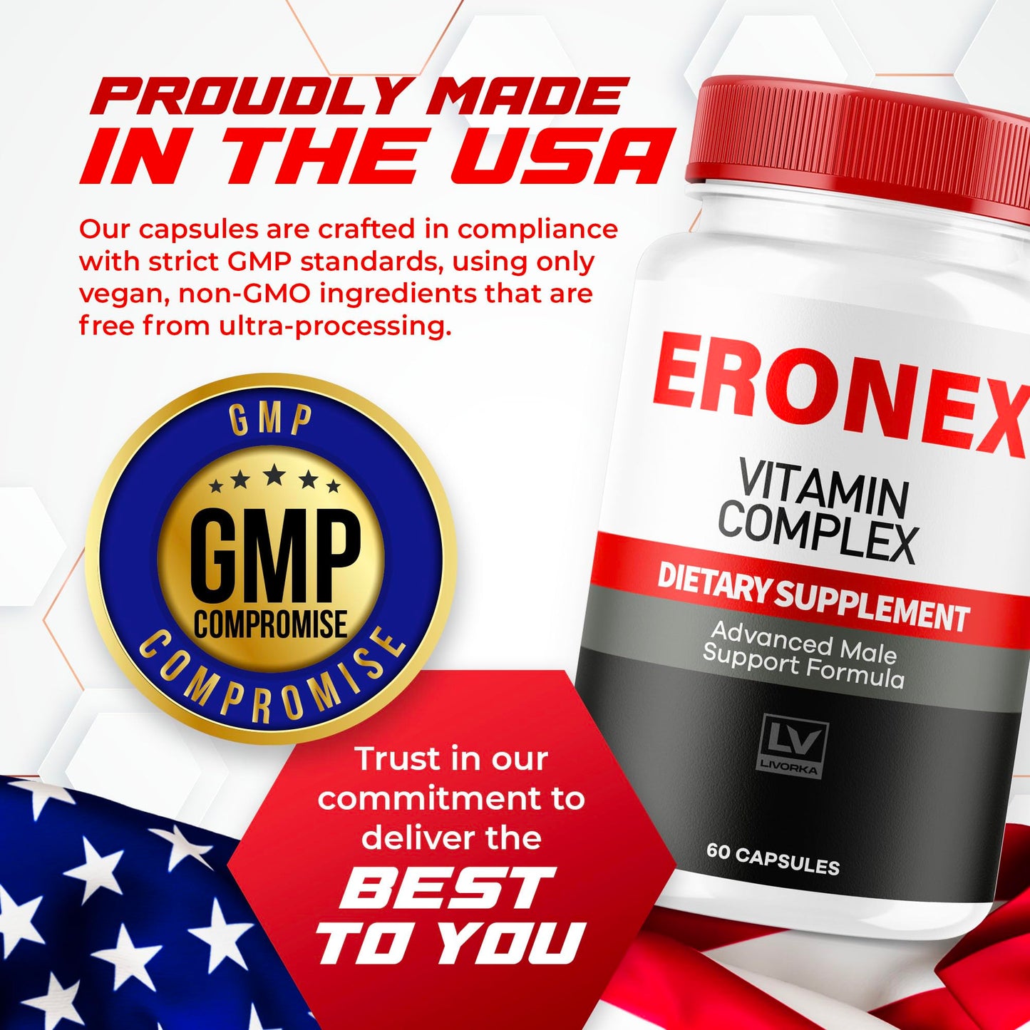 LIVORKA Eronex Vitamin Complex Capsules, 60 Capsules