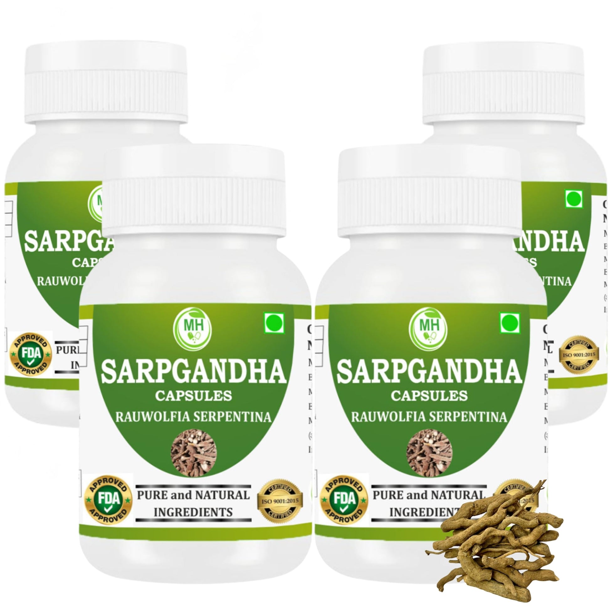 Generic Rauwolfia Serpentina (Sarpgandha) Capsules 240 Count