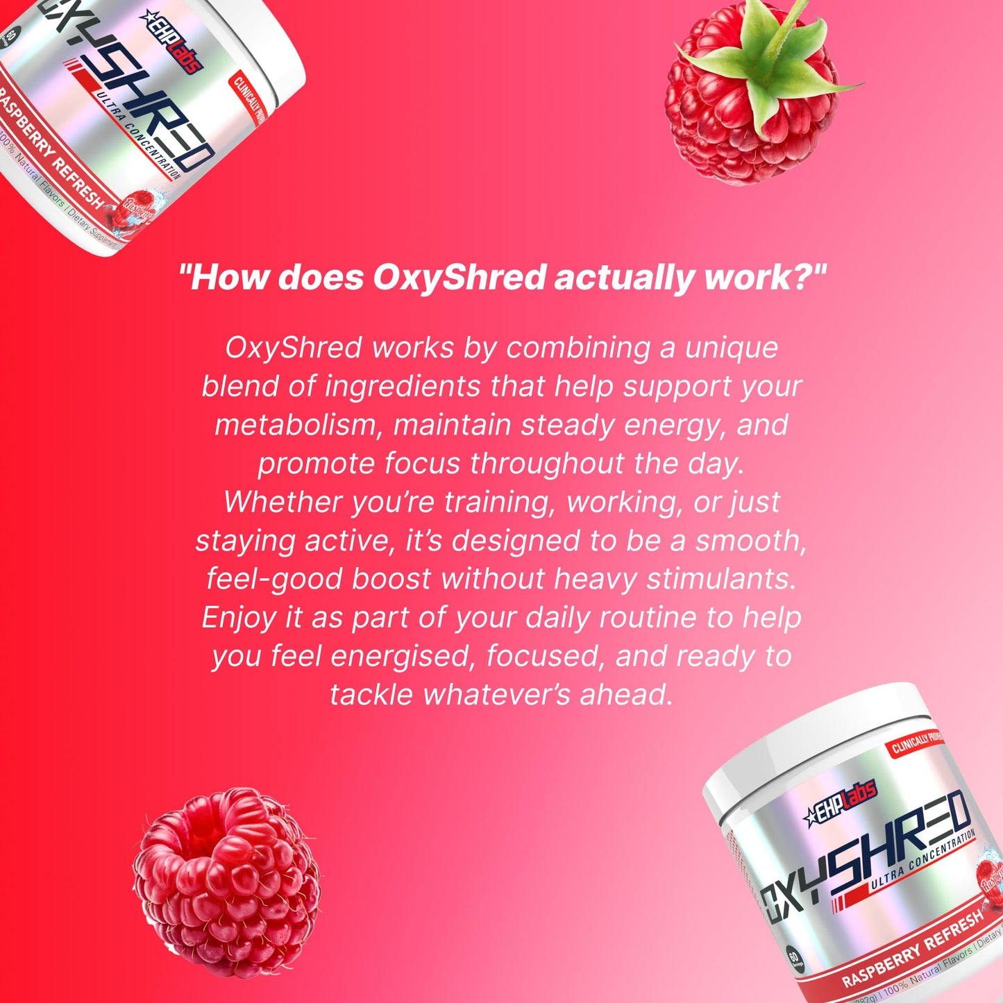 EHP Labs OxyShred Pre Workout Powder, 11.89 Ounce