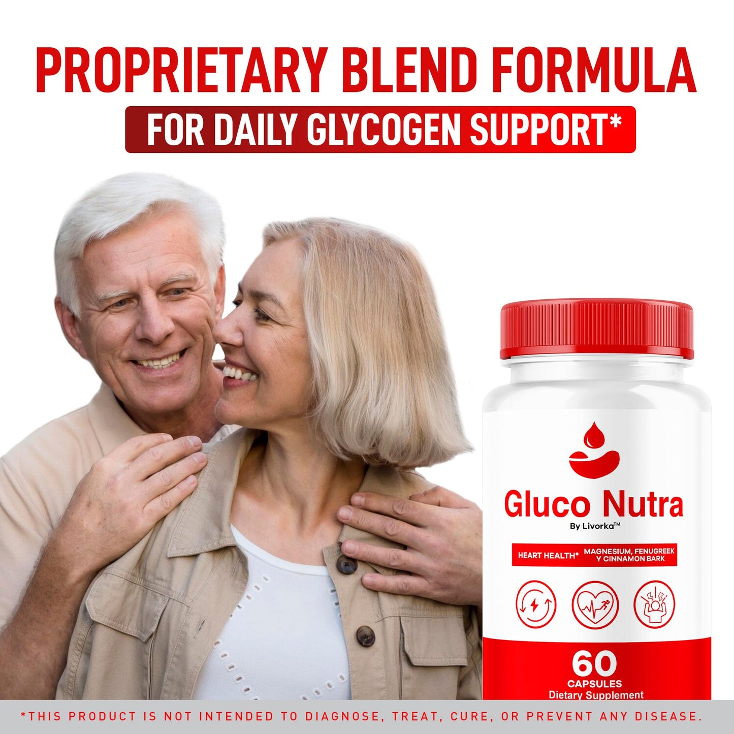 LIVORKA Gluco Nutra Premium Balanced Formula Capsules, 60 Count