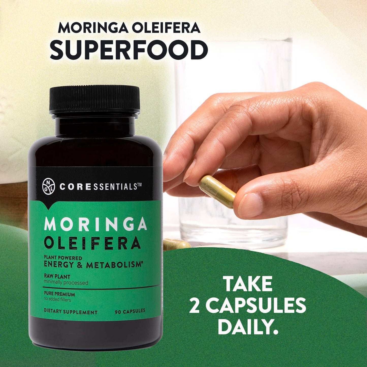 NGL Moringa Oleifera 1300mg, 90 Capsules
