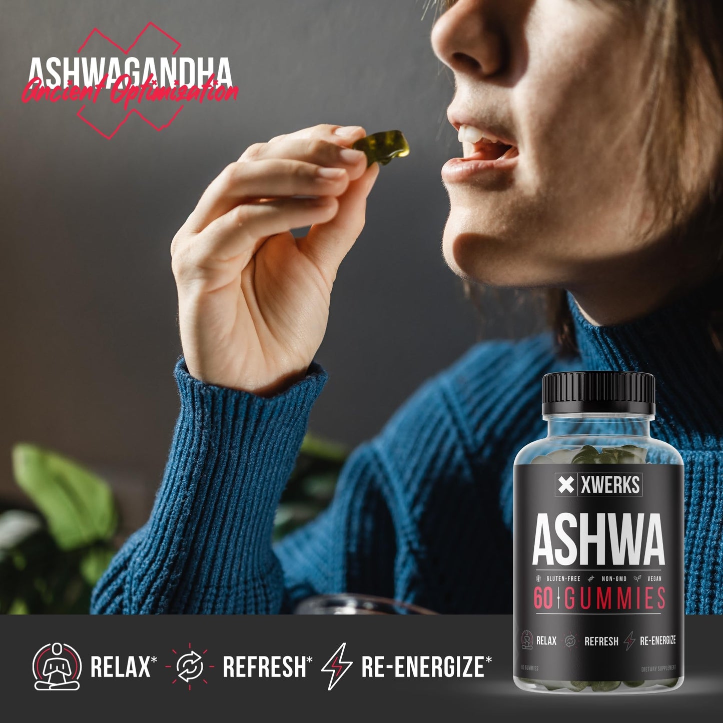 Xwerks Ashwagandha Gummies 60 Count